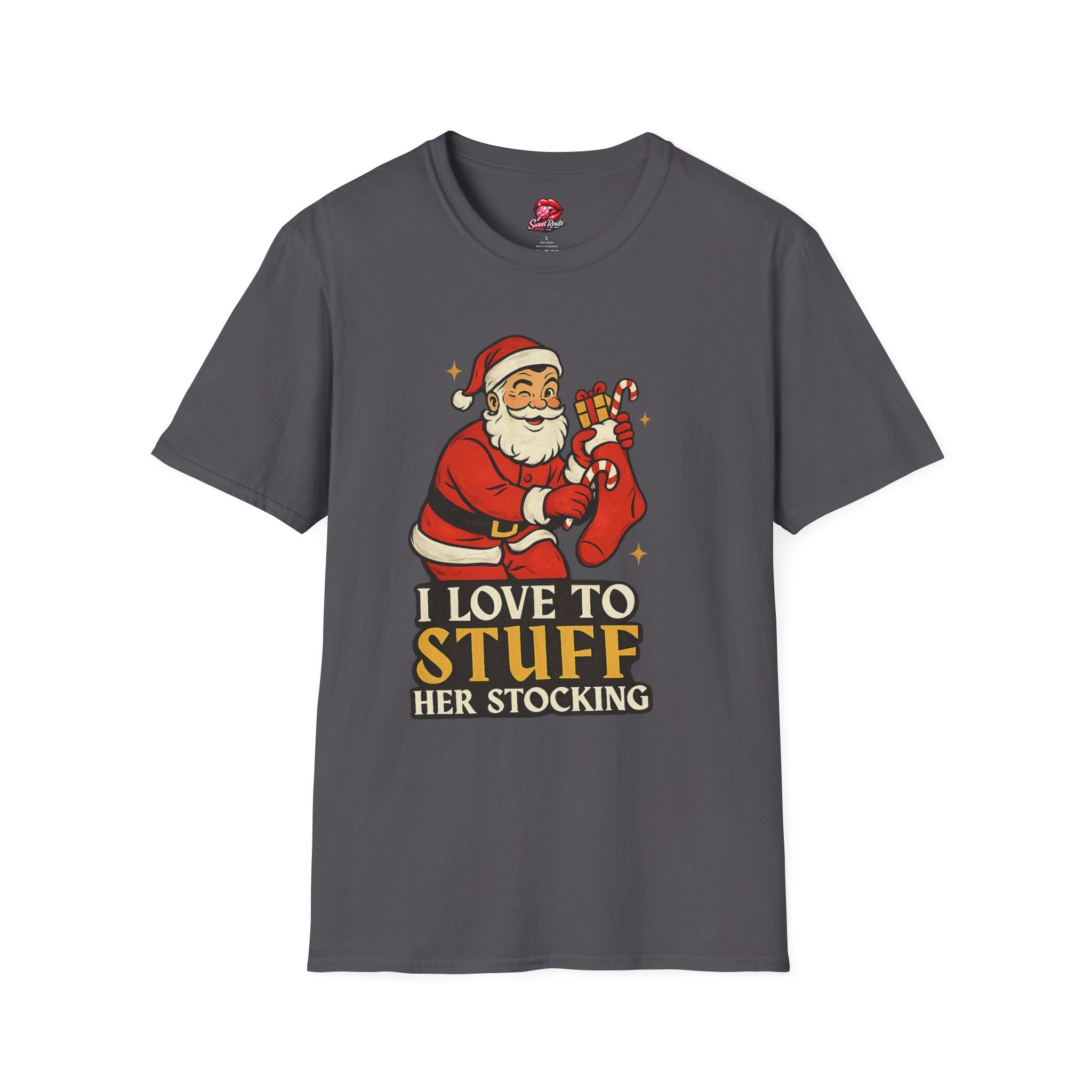Santa stuffing her stocking T-Shirt