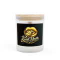 Gold Sweet Route Frosted Glass Candle, 11oz
