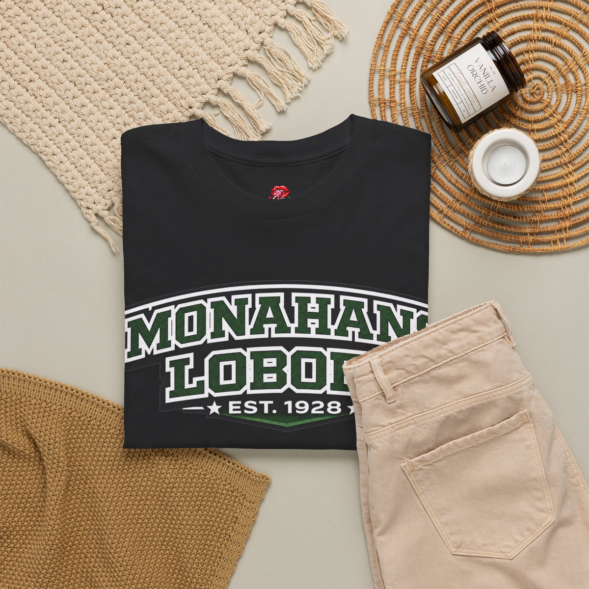 Monahans Loboes Vintage Logo Tee