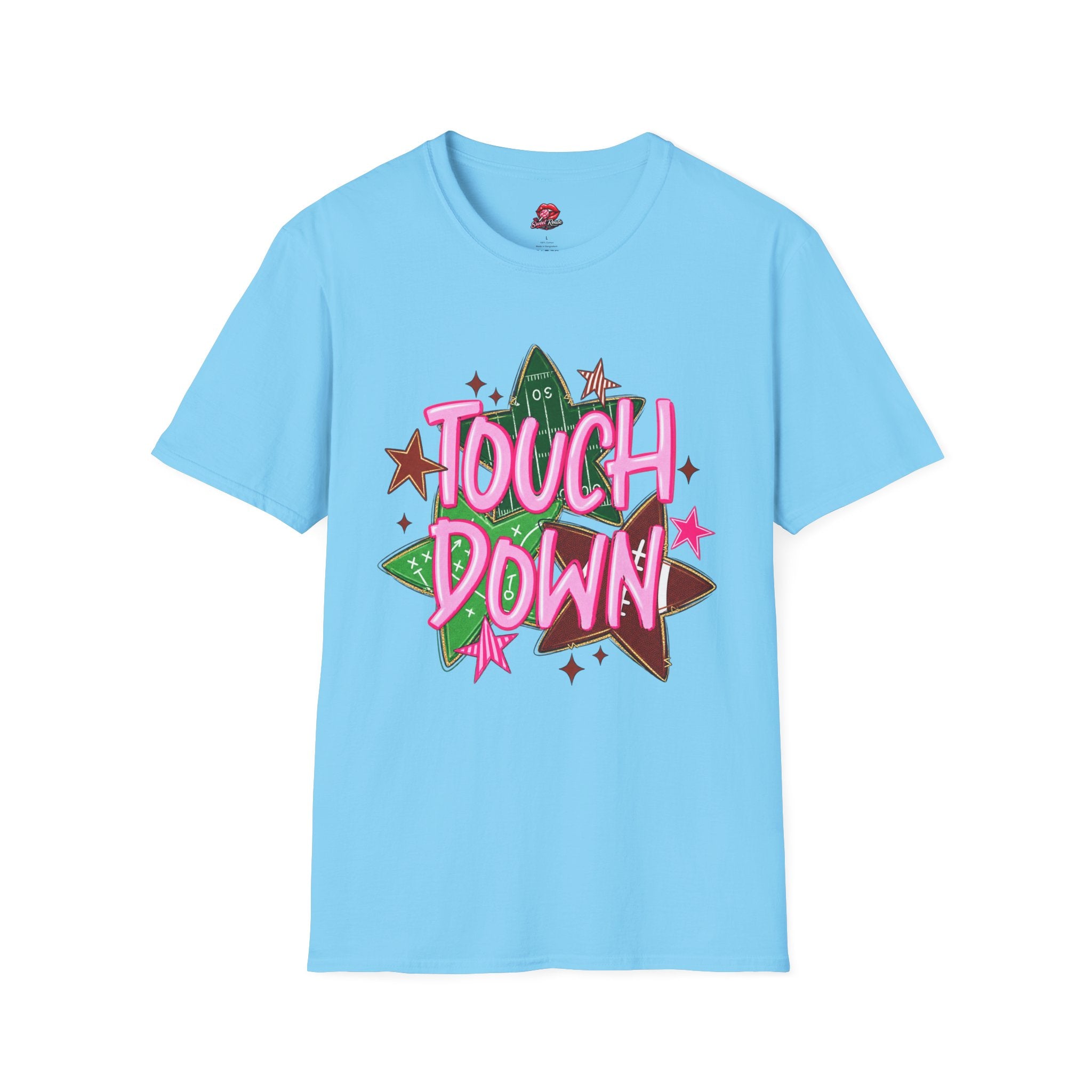Pink Retro Football Tee