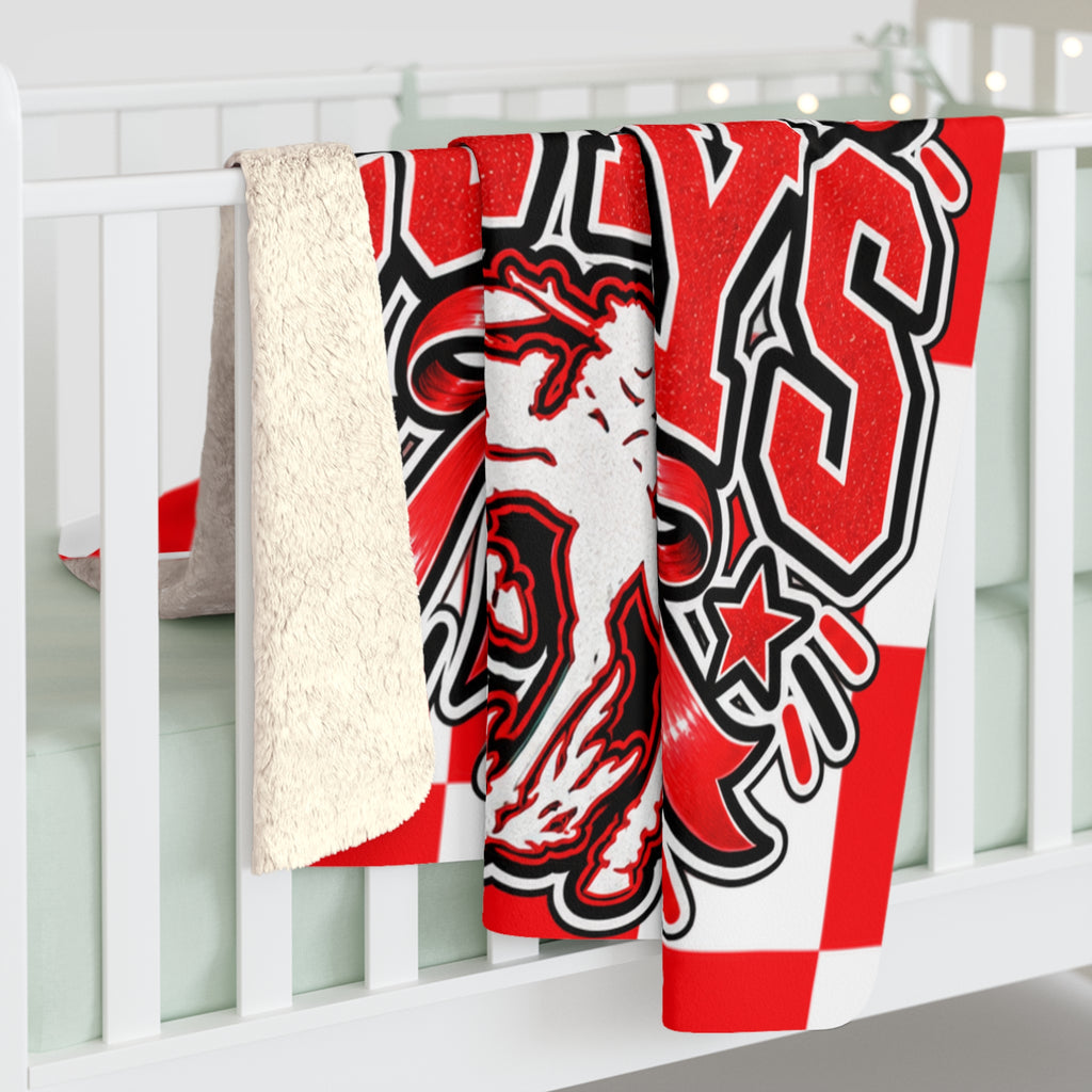 Grandfalls Royalty Cowboys Fleece Sherpa Blanket