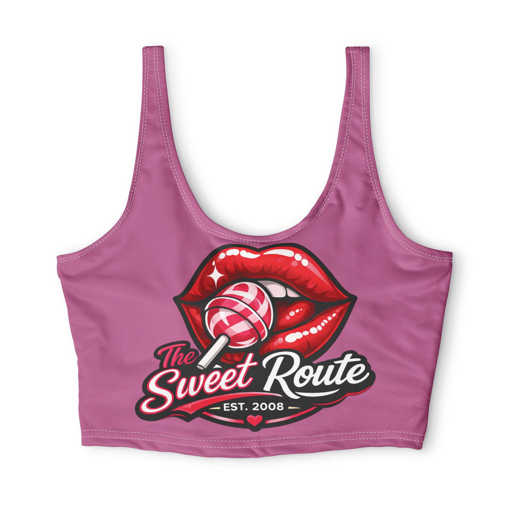 Pink Sweet Route Sports Bra