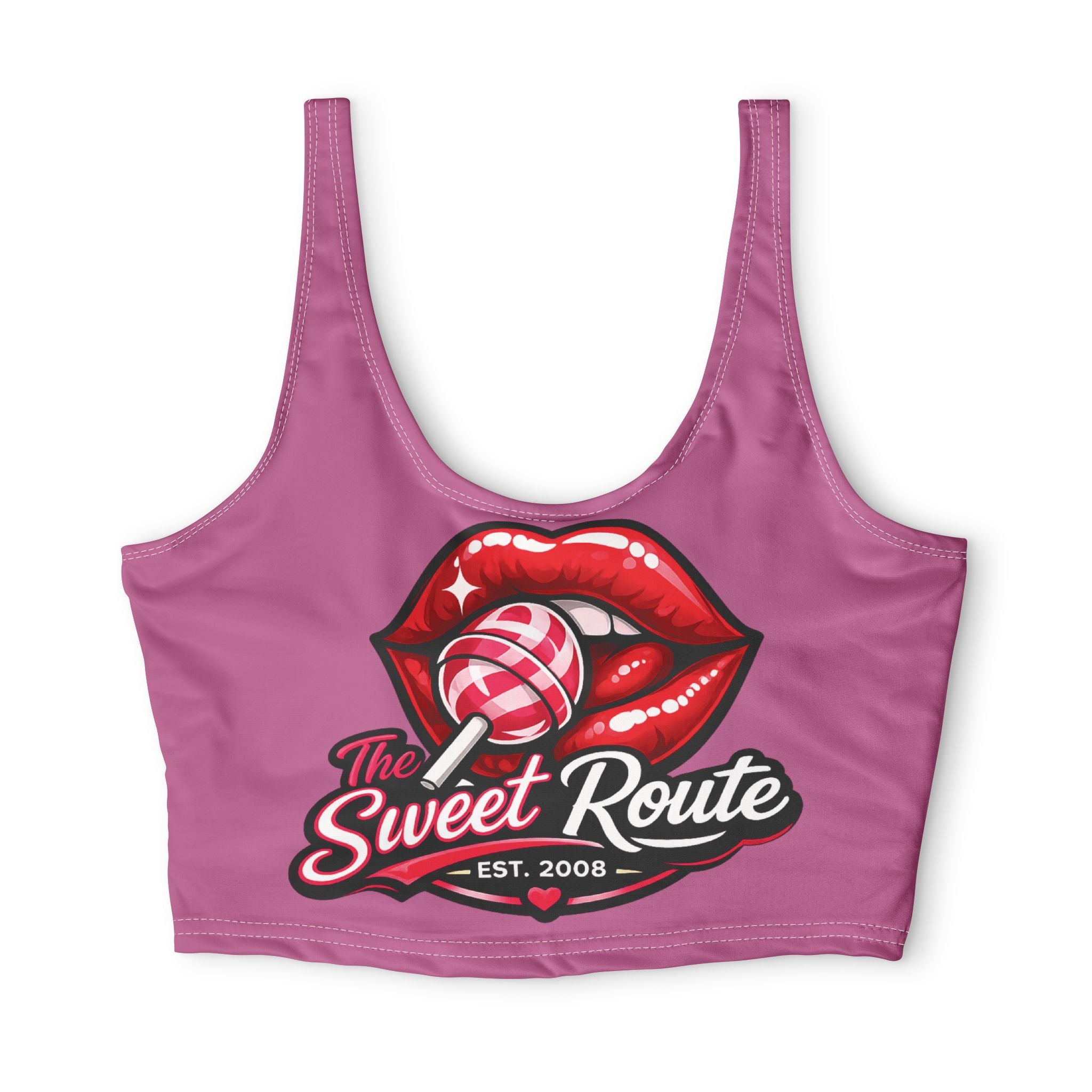 Pink Sweet Route Sports Bra