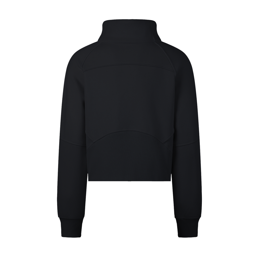 Sweet Route Cropped Half-Zip Sweatshirt