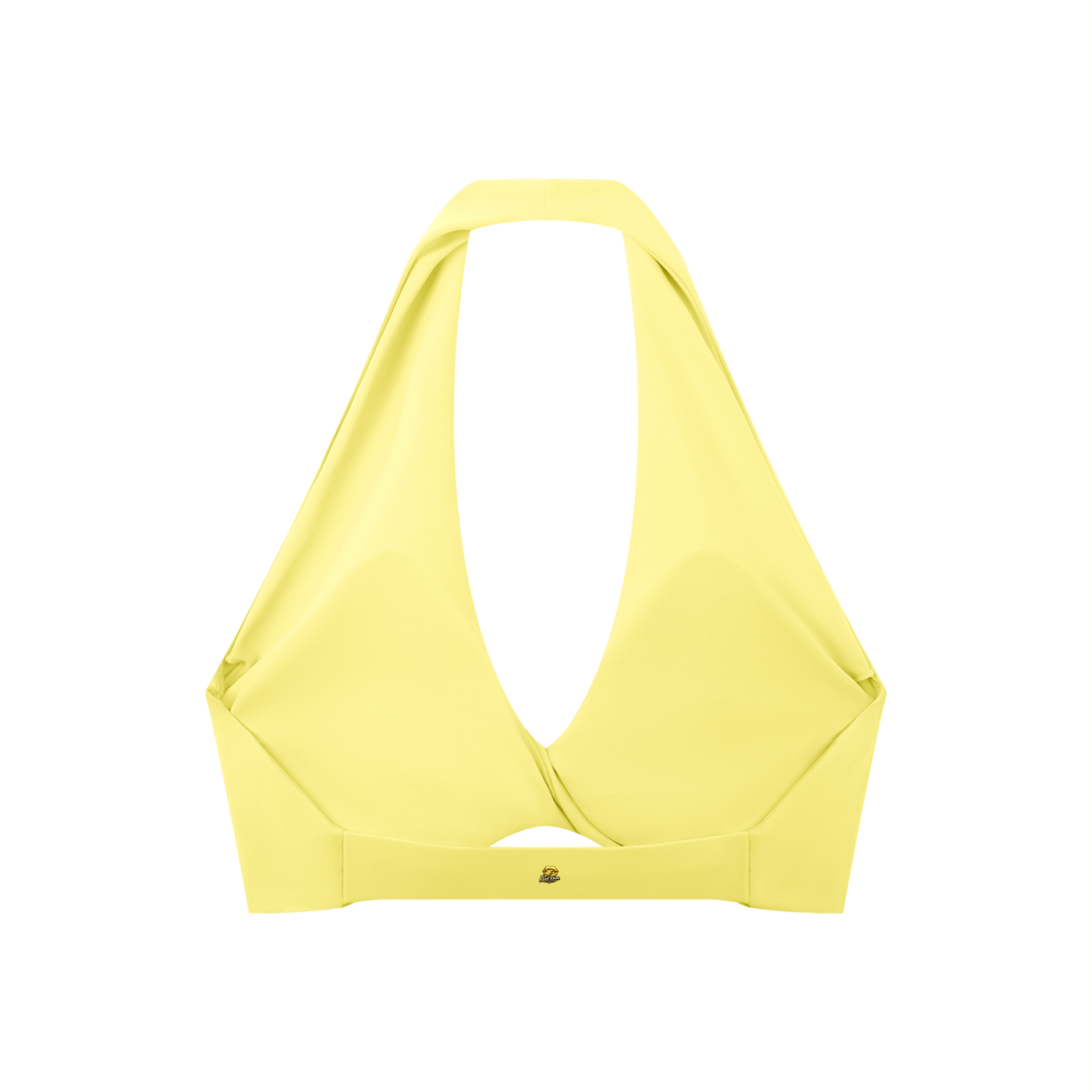 Sweet Route Women's Pleated Halter Sports Bra