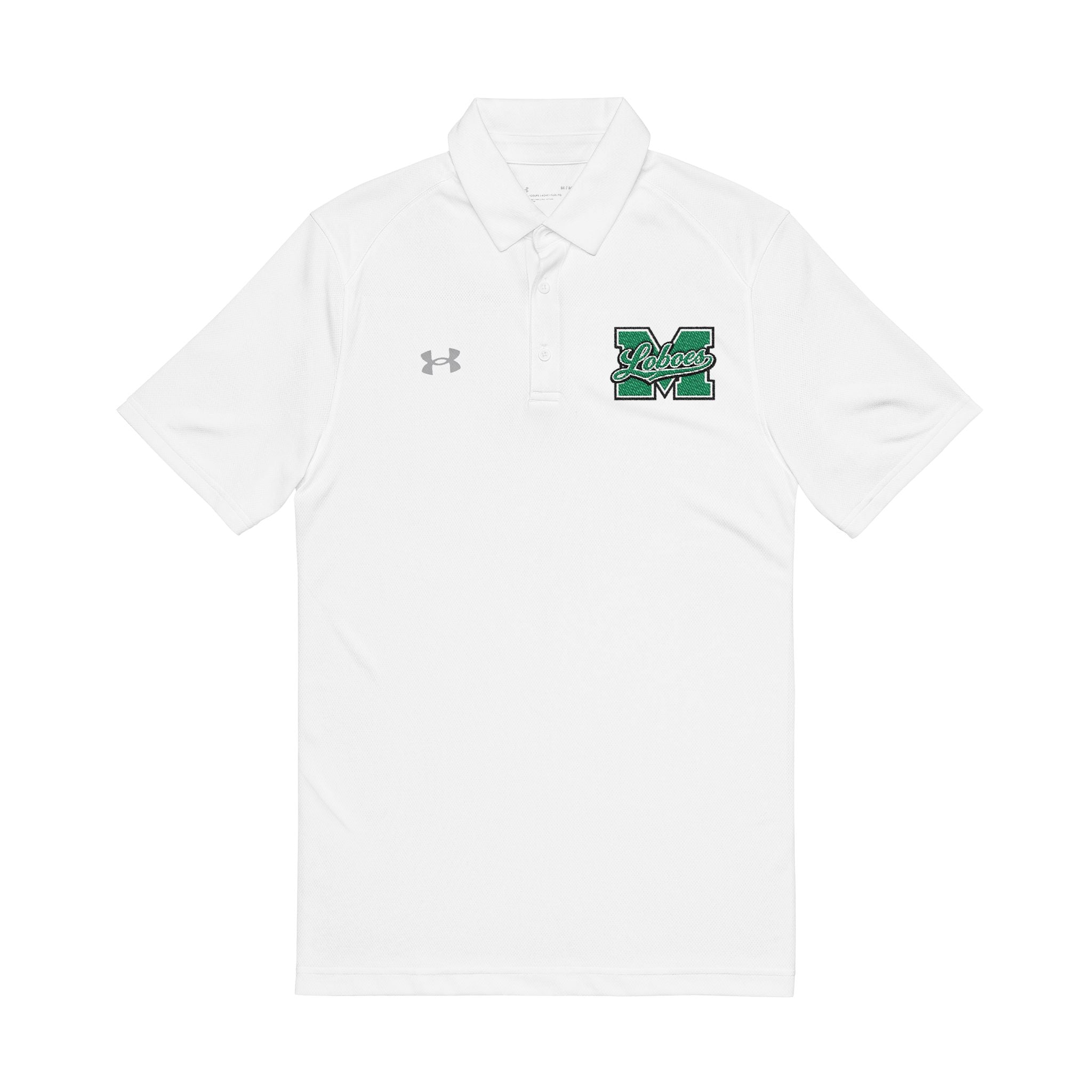 Men's Embroidered Green 'M' Logo Polo
