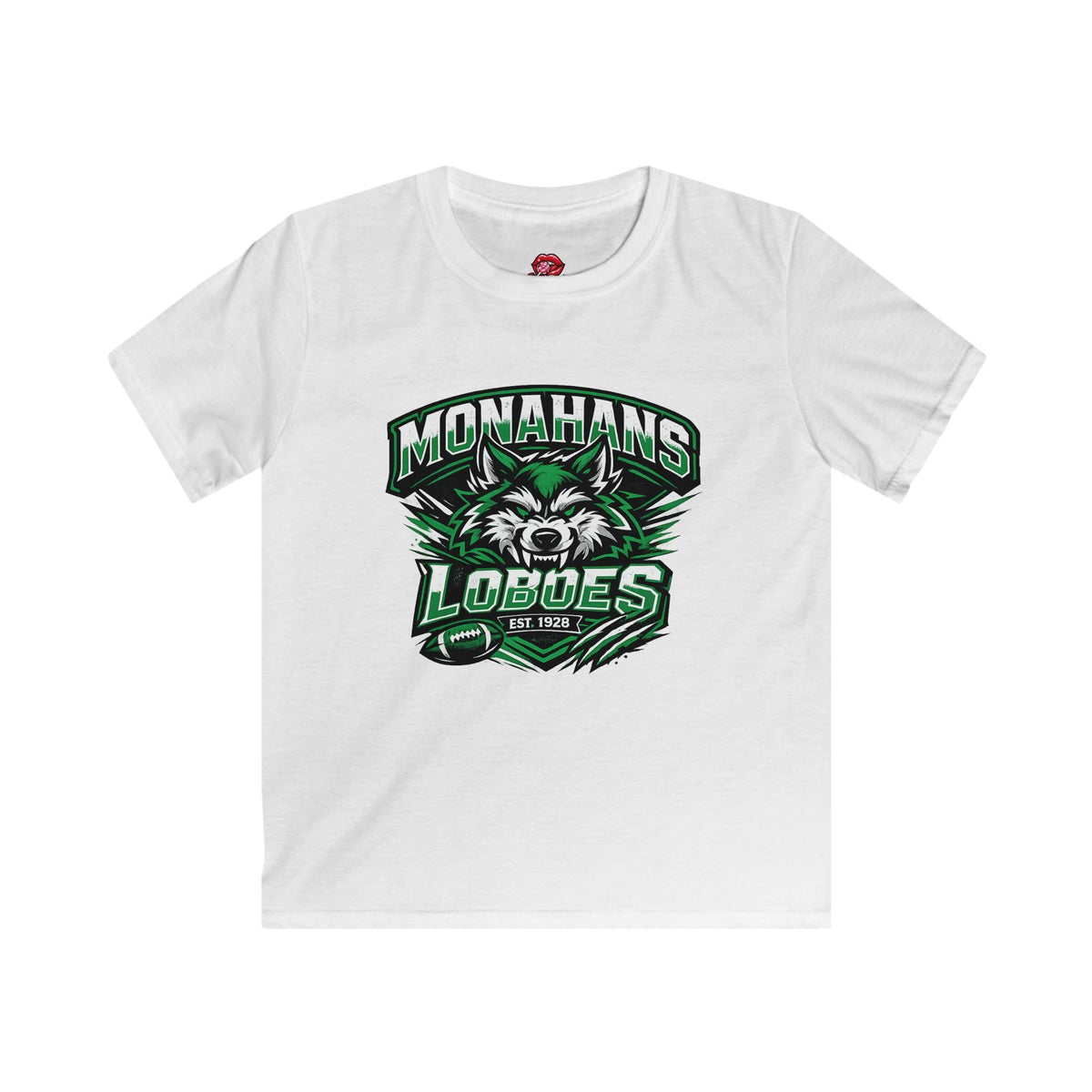 Monahans Loboes Mascot Football Kids Shirt