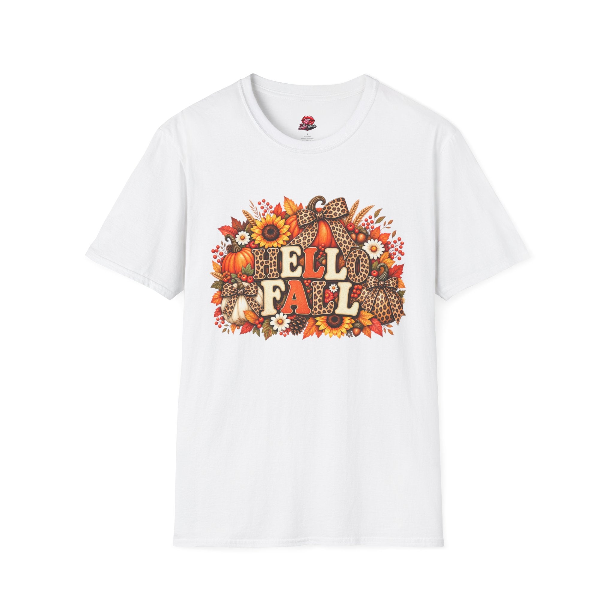 Hello Fall Leopard Bow Tee