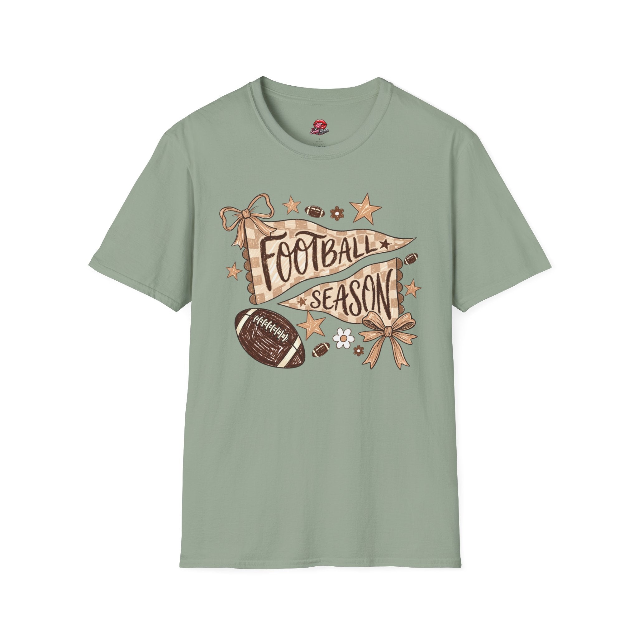 Pennant & Football Game Day Tee