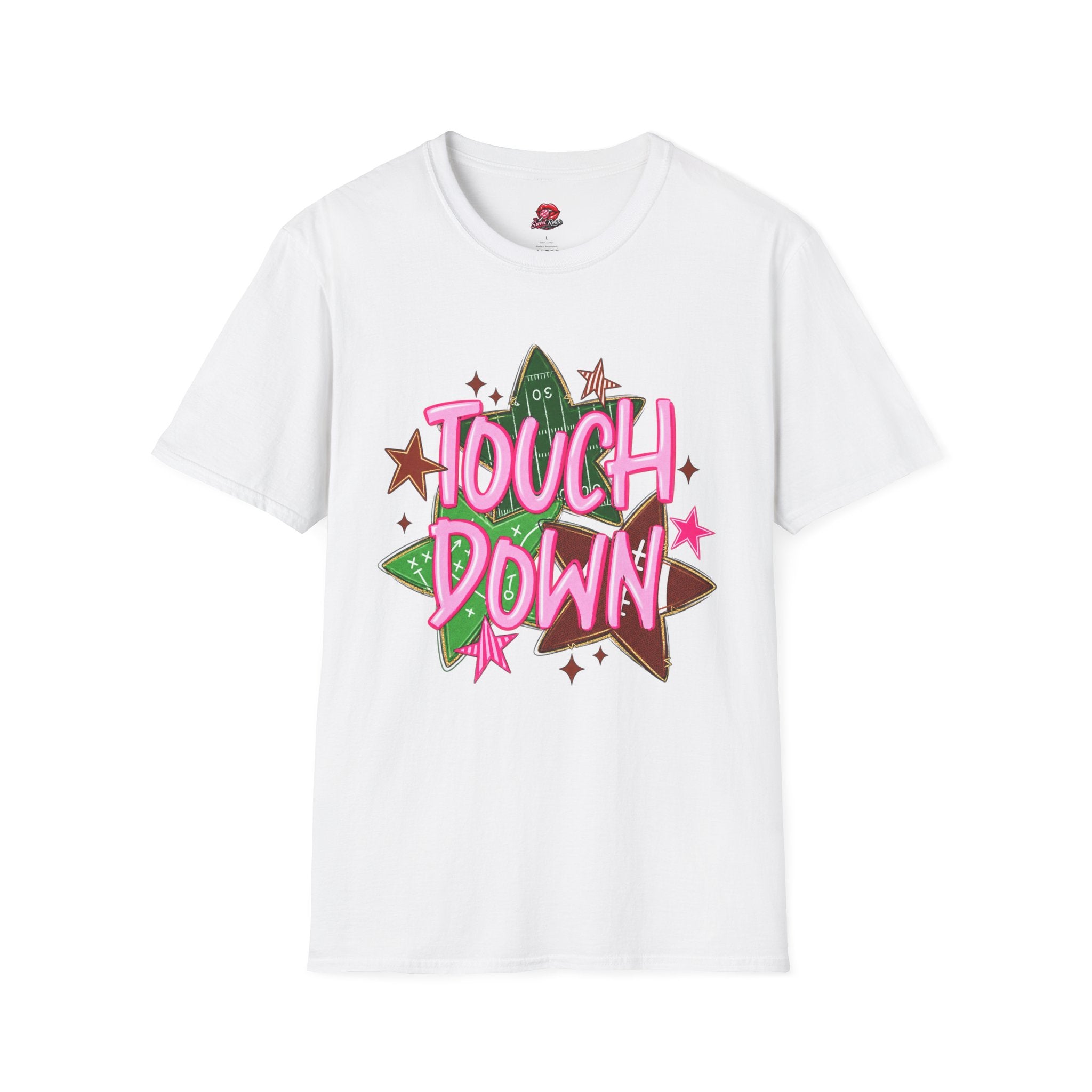 Pink Retro Football Tee