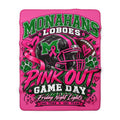 Monahans Loboes 'Pink Out Game Day' Sherpa Fleece Blanket