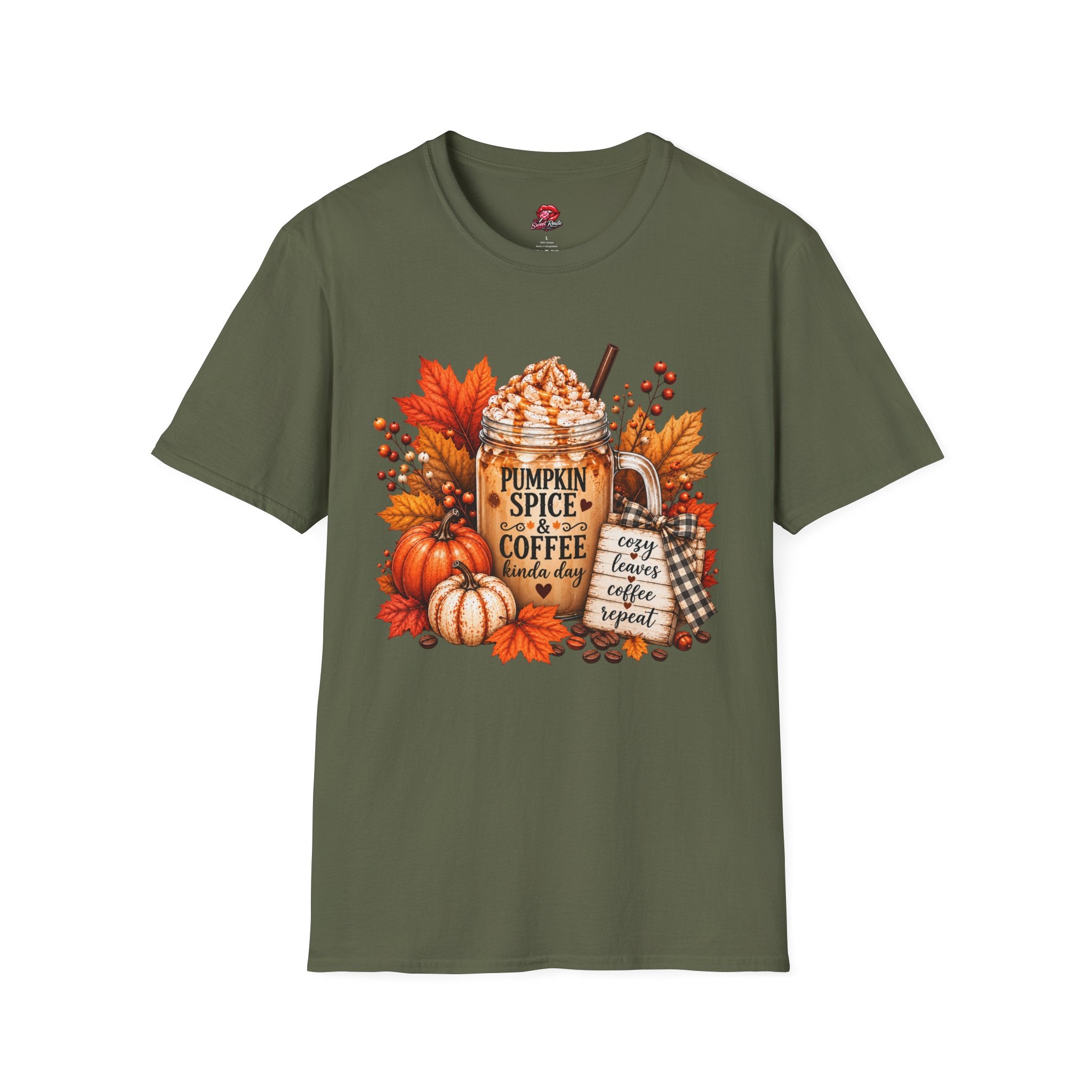 Autumn Leaves & Cozy Mug Tee