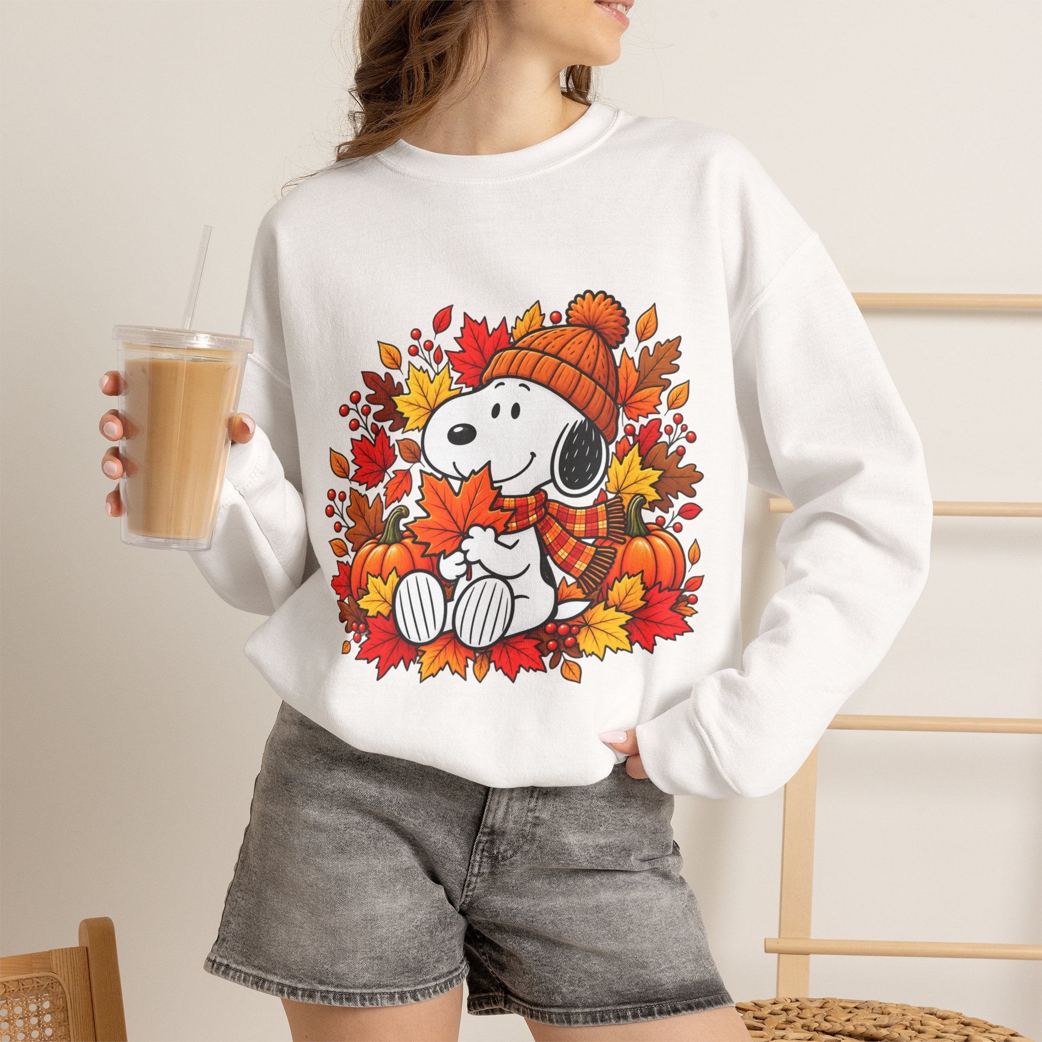 Snoopy Autumn Leaves Sweatshirt