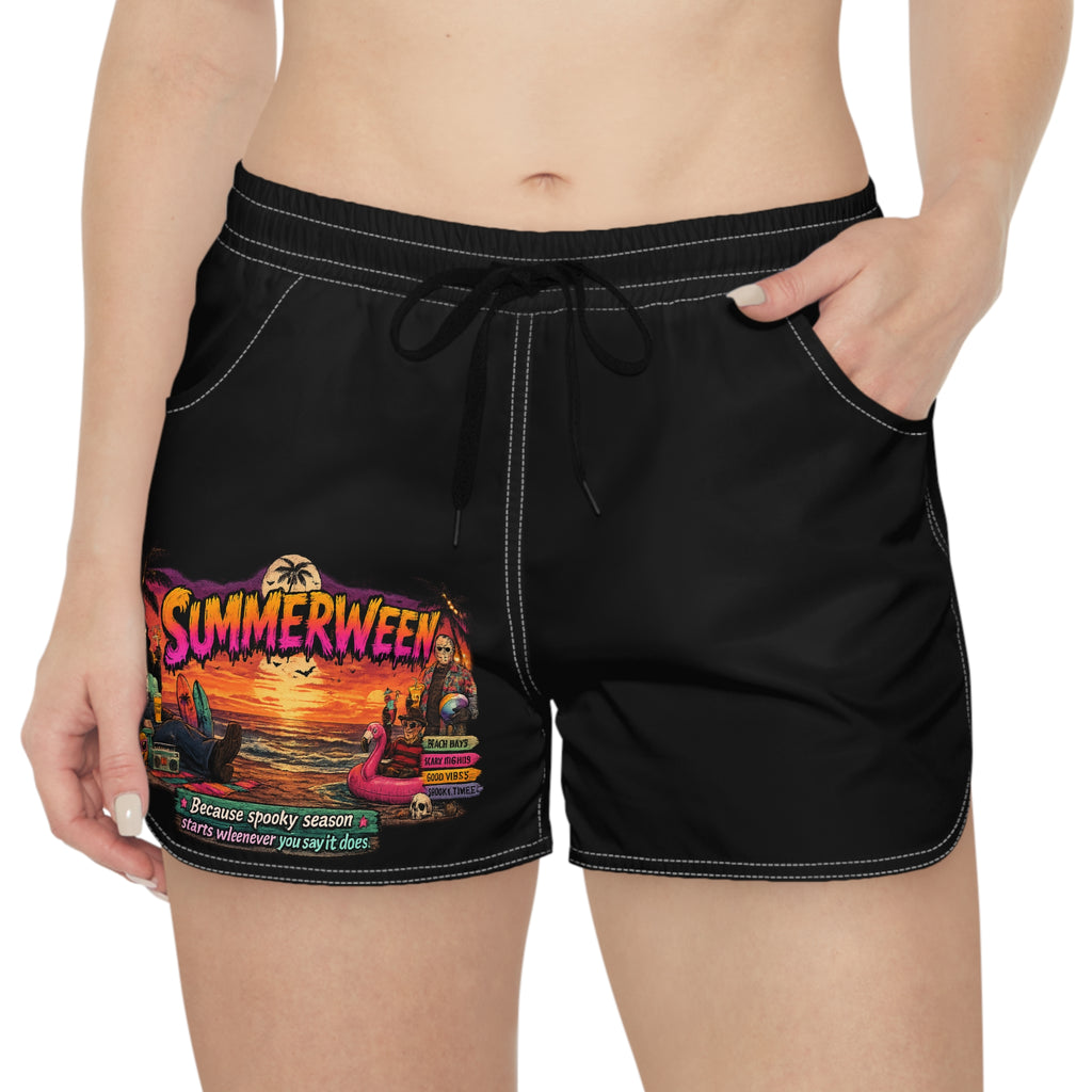 Summerween Graphic Women's Casual Shorts