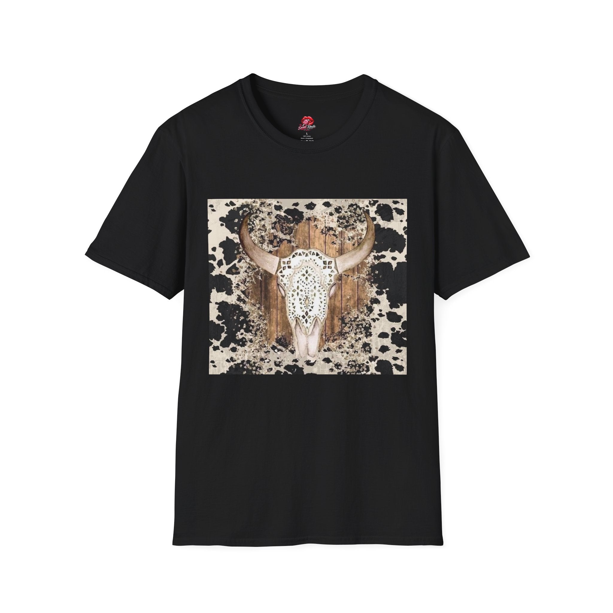 Boho Western Vintage Cowhide Tee