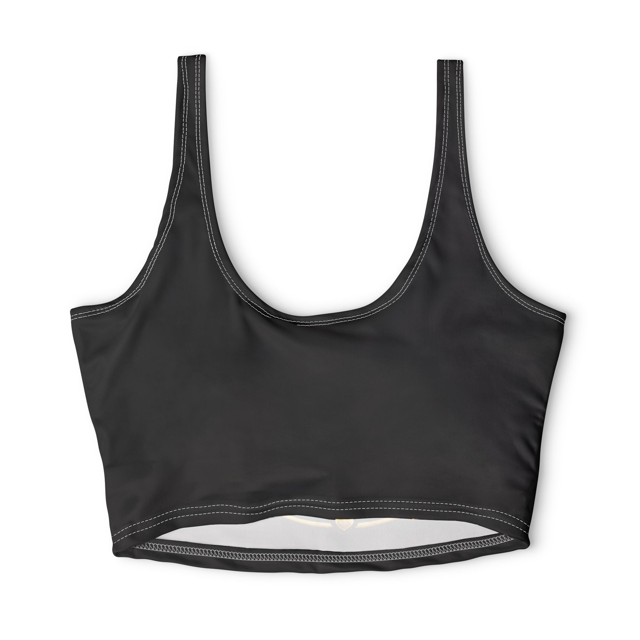 The Sweet Route Gold Logo Sports Bra