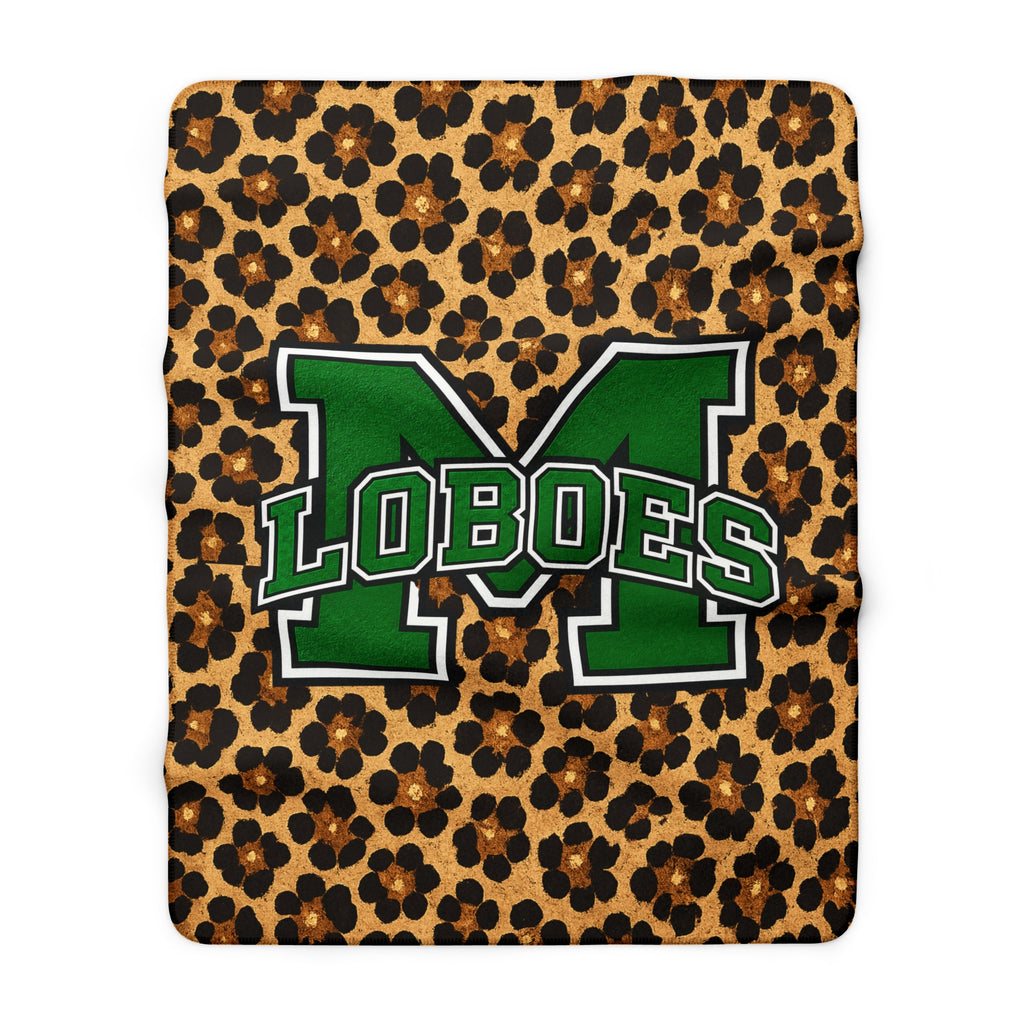 Loboes Sherpa Fleece Blanket – Leopard Print