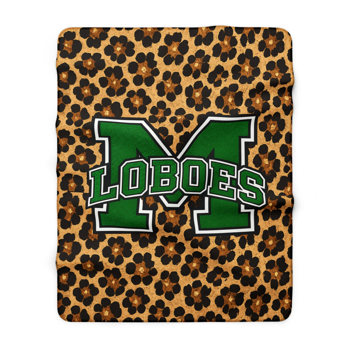 Loboes Sherpa Fleece Blanket – Leopard Print