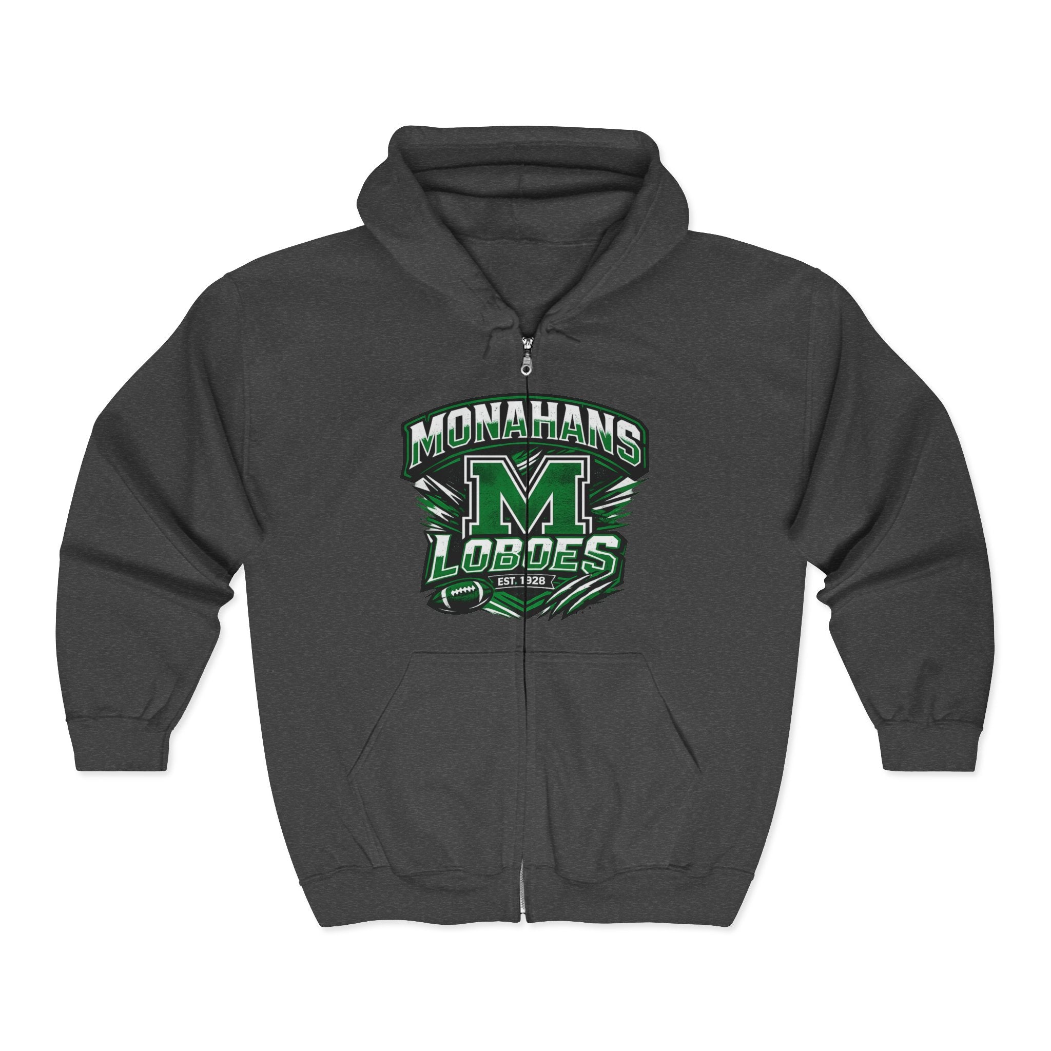 Monahans Loboes M Logo Full-Zip Hoodie