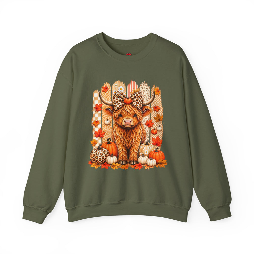 Autumn Highland Cow Sweatshirt