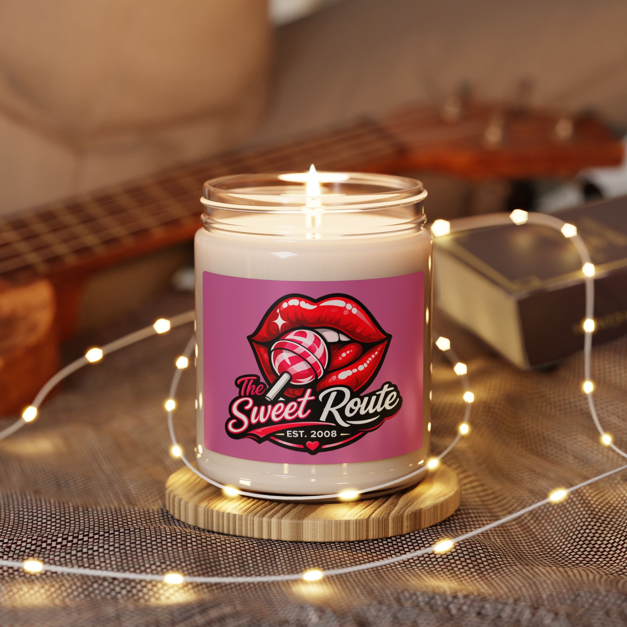 Sweet Route Logo Scented Soy Candle | 9oz Jar