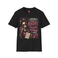 I Highly Intend to Haunt People T-Shirt | Funny Skeleton Halloween Shirt | Spooky Quote Graphic Tee | Gothic Halloween Tee | Skeleton Lover Gift