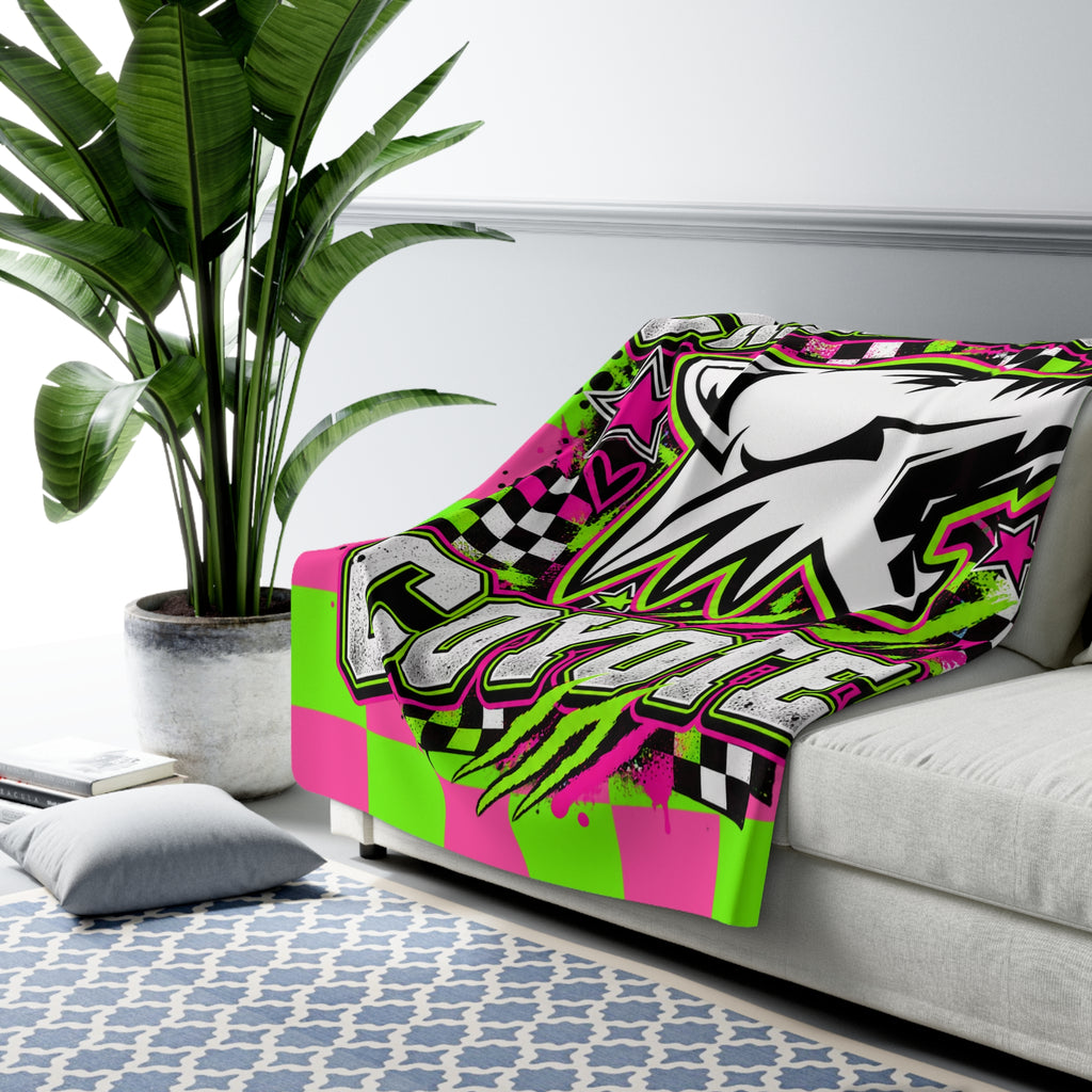 Crane County Coyotes Sherpa Fleece Blanket