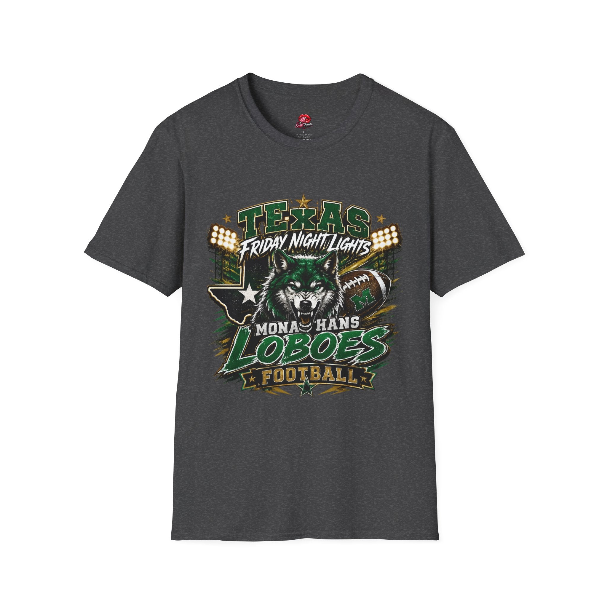 Texas Friday Night Lights Loboes Football T-Shirt — Monahans Loboes Fan Tee