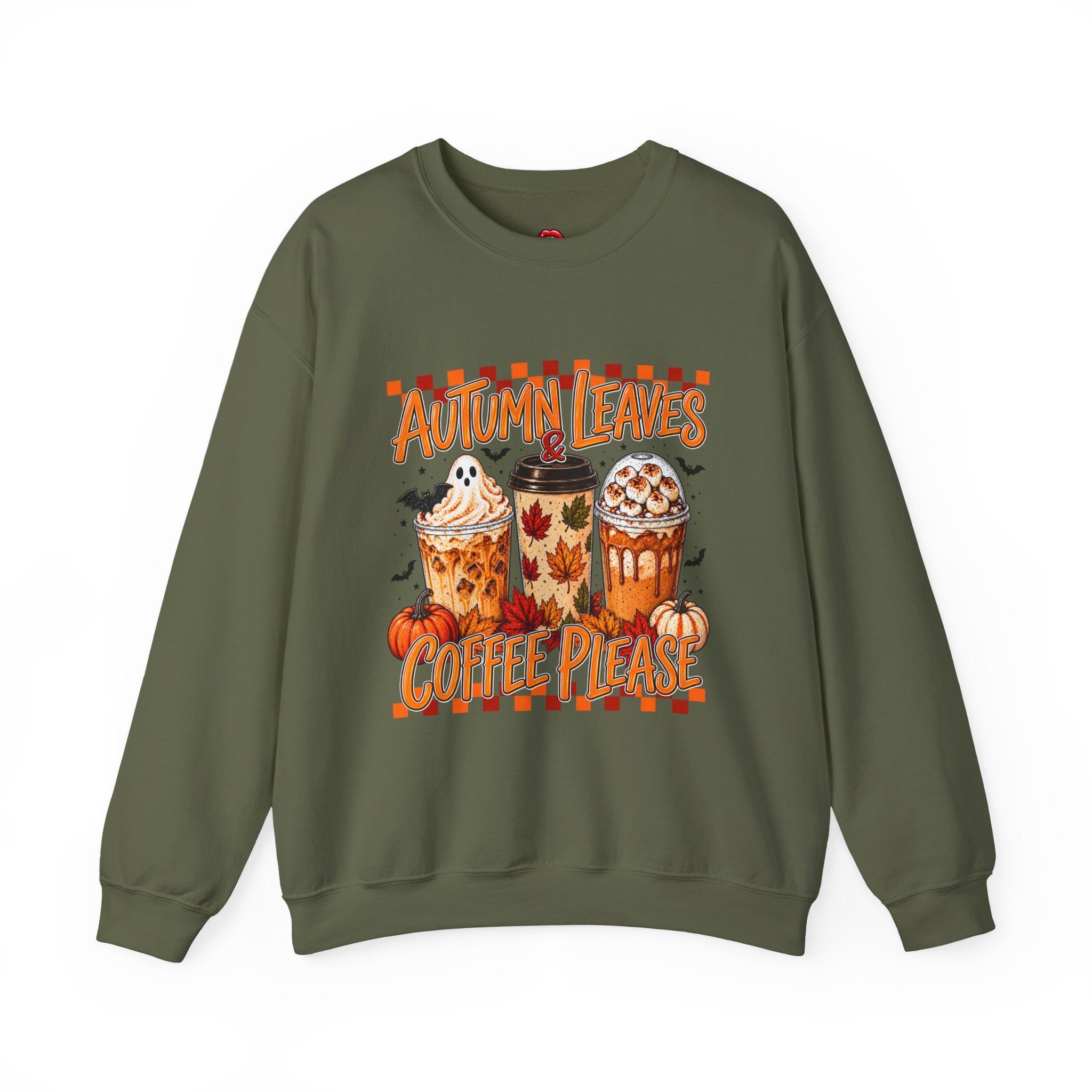 Autumn Leaves Coffee Please Sweatshirt