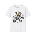 9 Lives Cat and Christmas Lights  T-Shirt