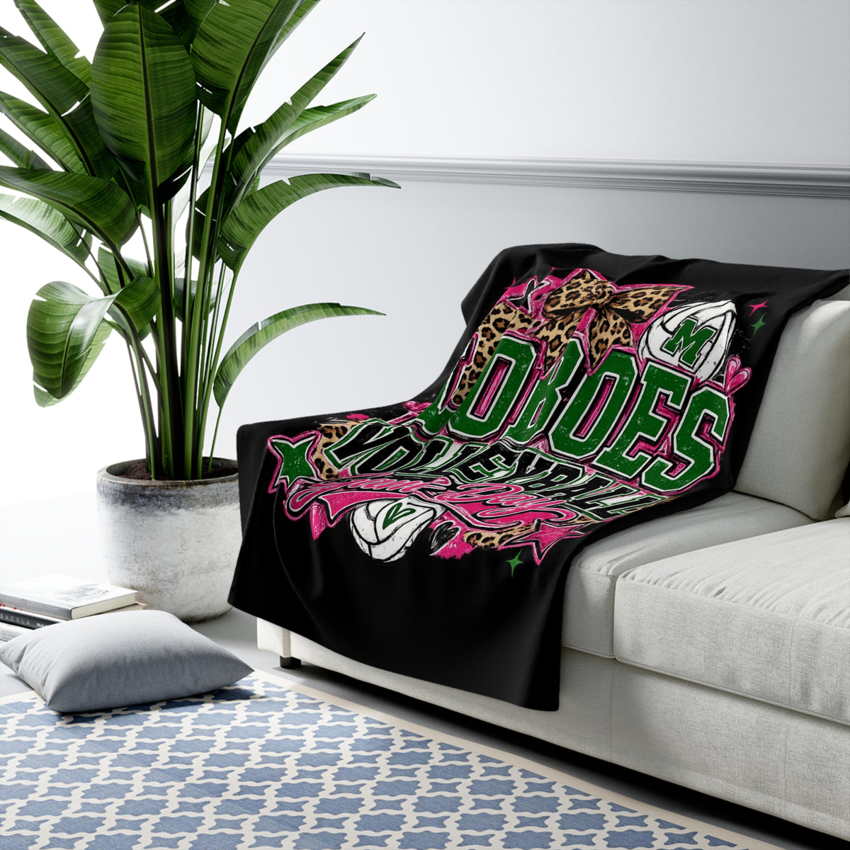 Loboes Volleyball Sherpa Blanket