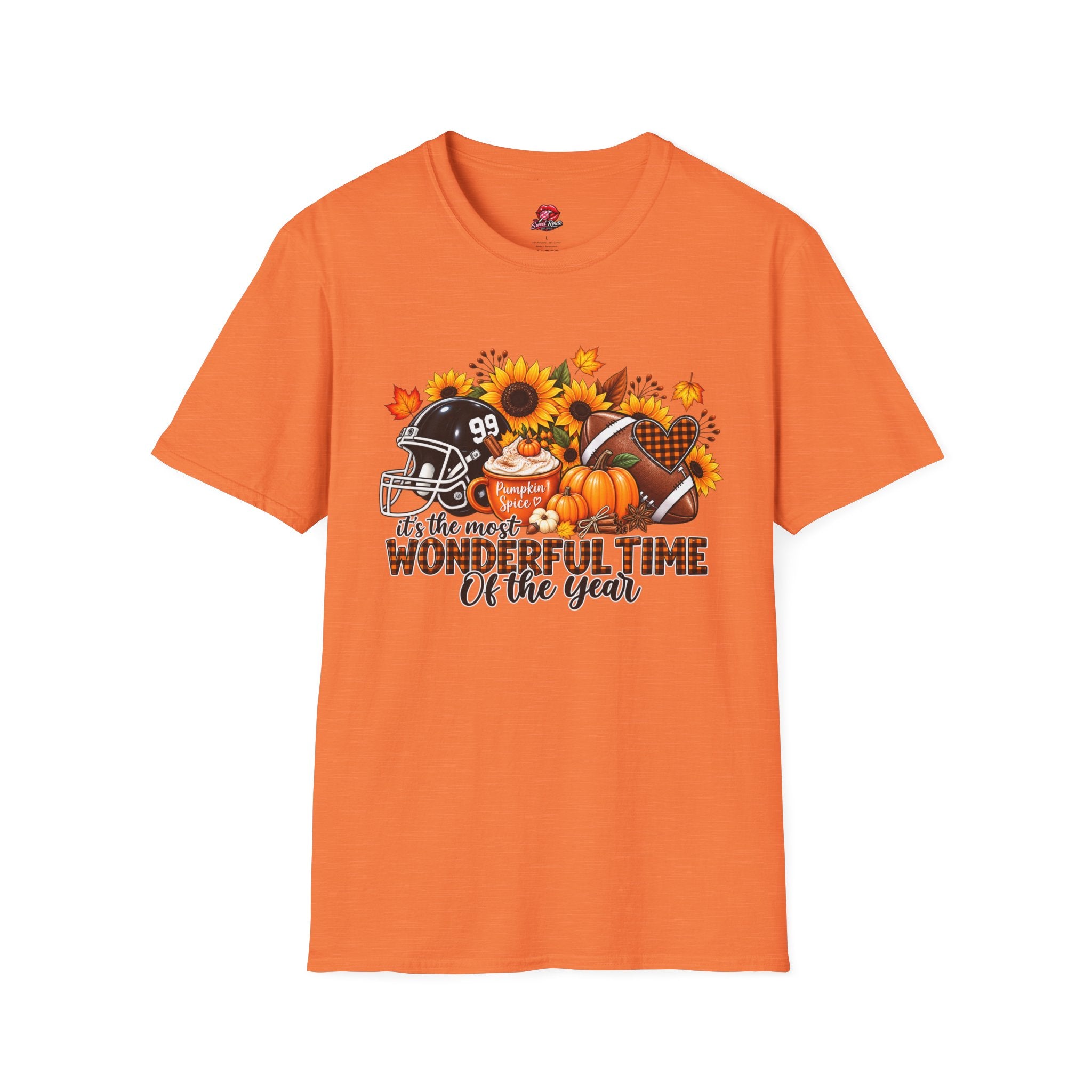 It's the Most Wonderful Time of the Year Pumpkin Spice Football Tee