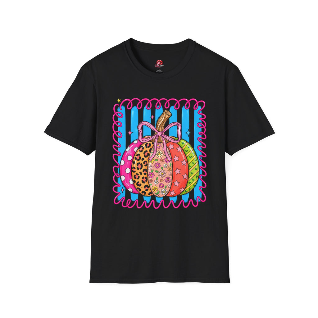 Colorful Patterned Pumpkin T-Shirt
