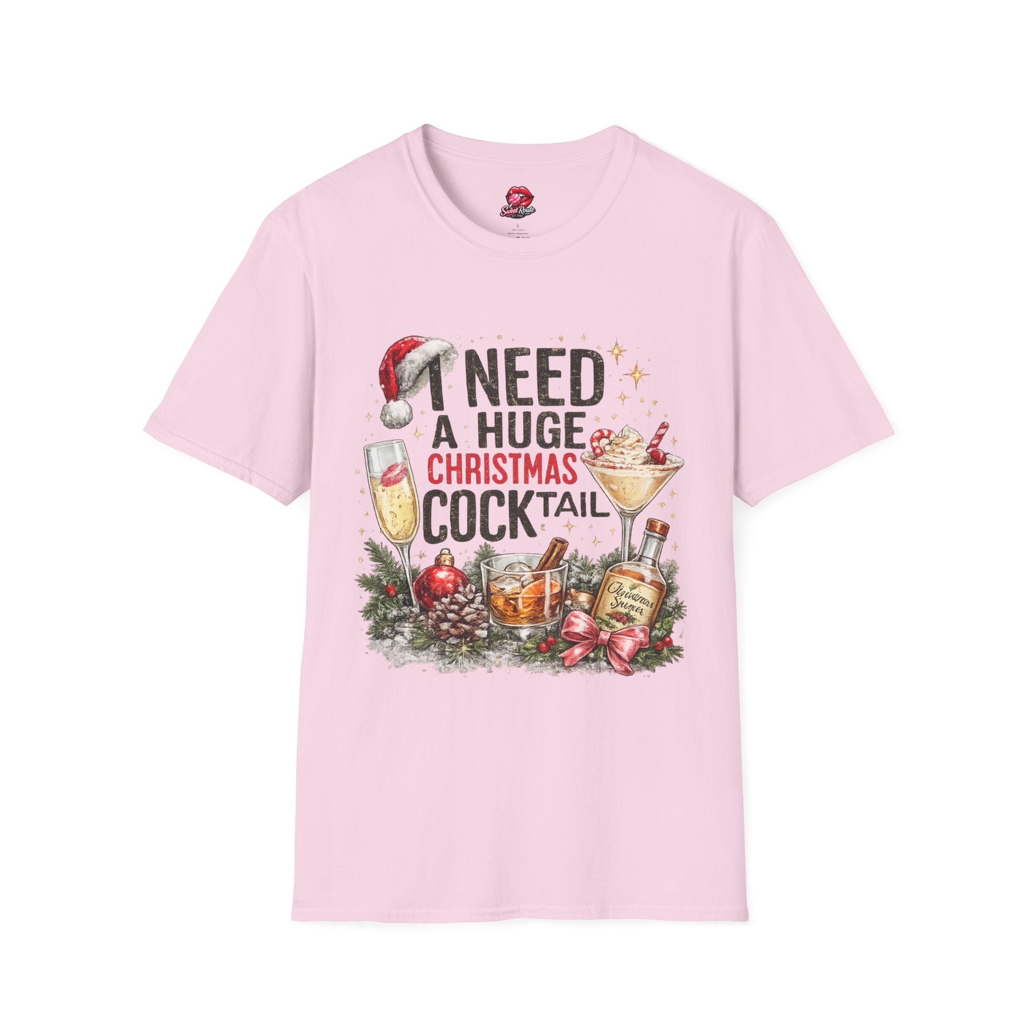 I Need a Huge Christmas Cocktail T-Shirt