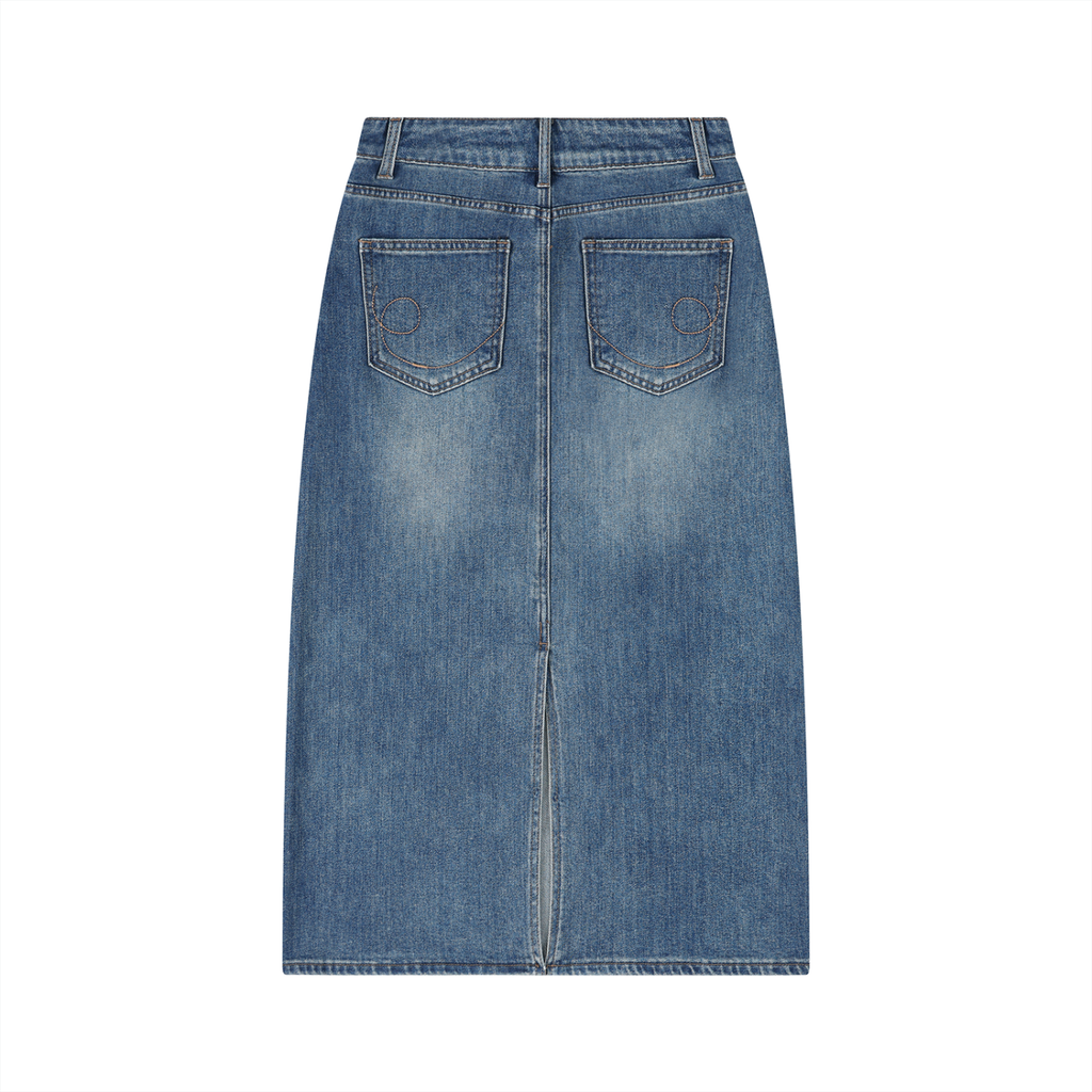 Sweet Route Women’s Vintage Wash Denim Skirt