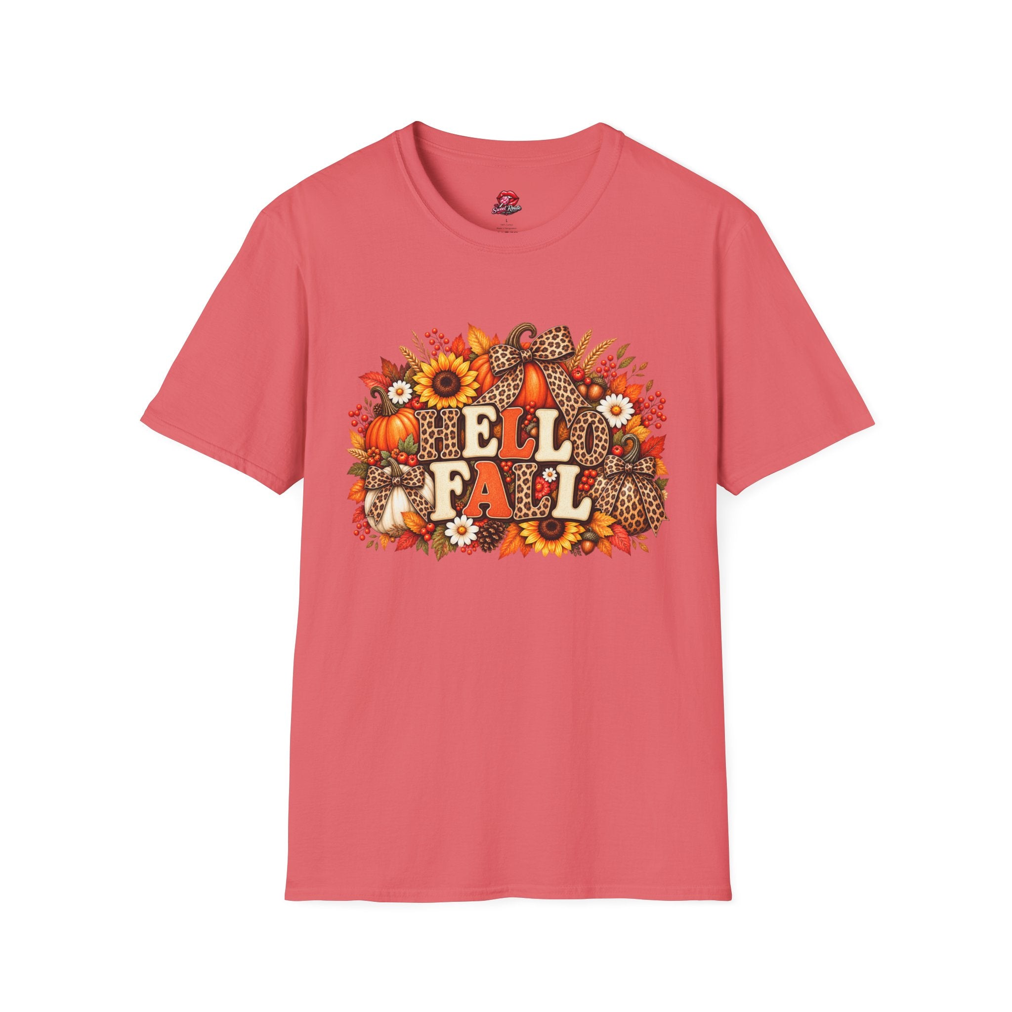 Hello Fall Leopard Bow Tee