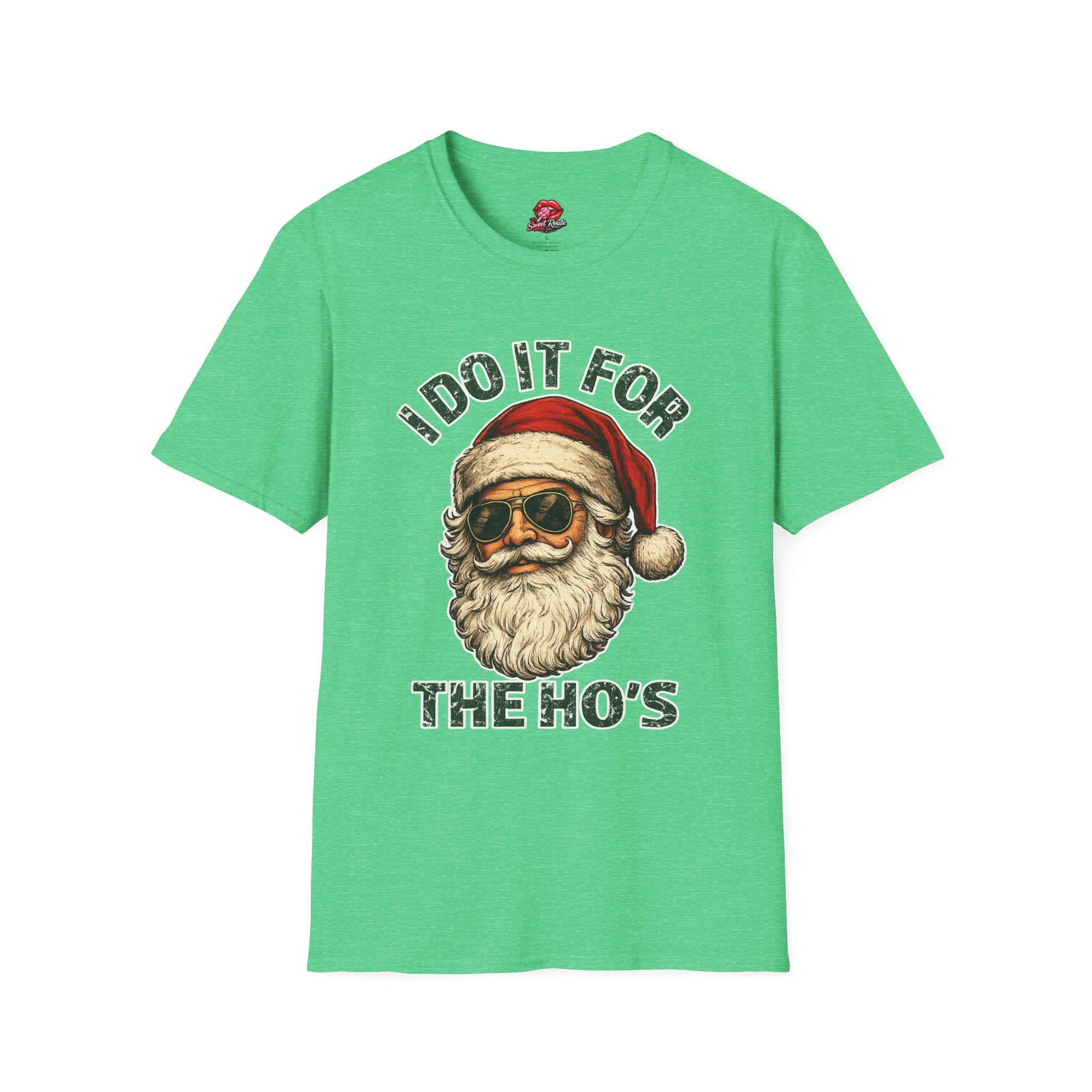 I Do It For The Ho's Santa Face T-Shirt