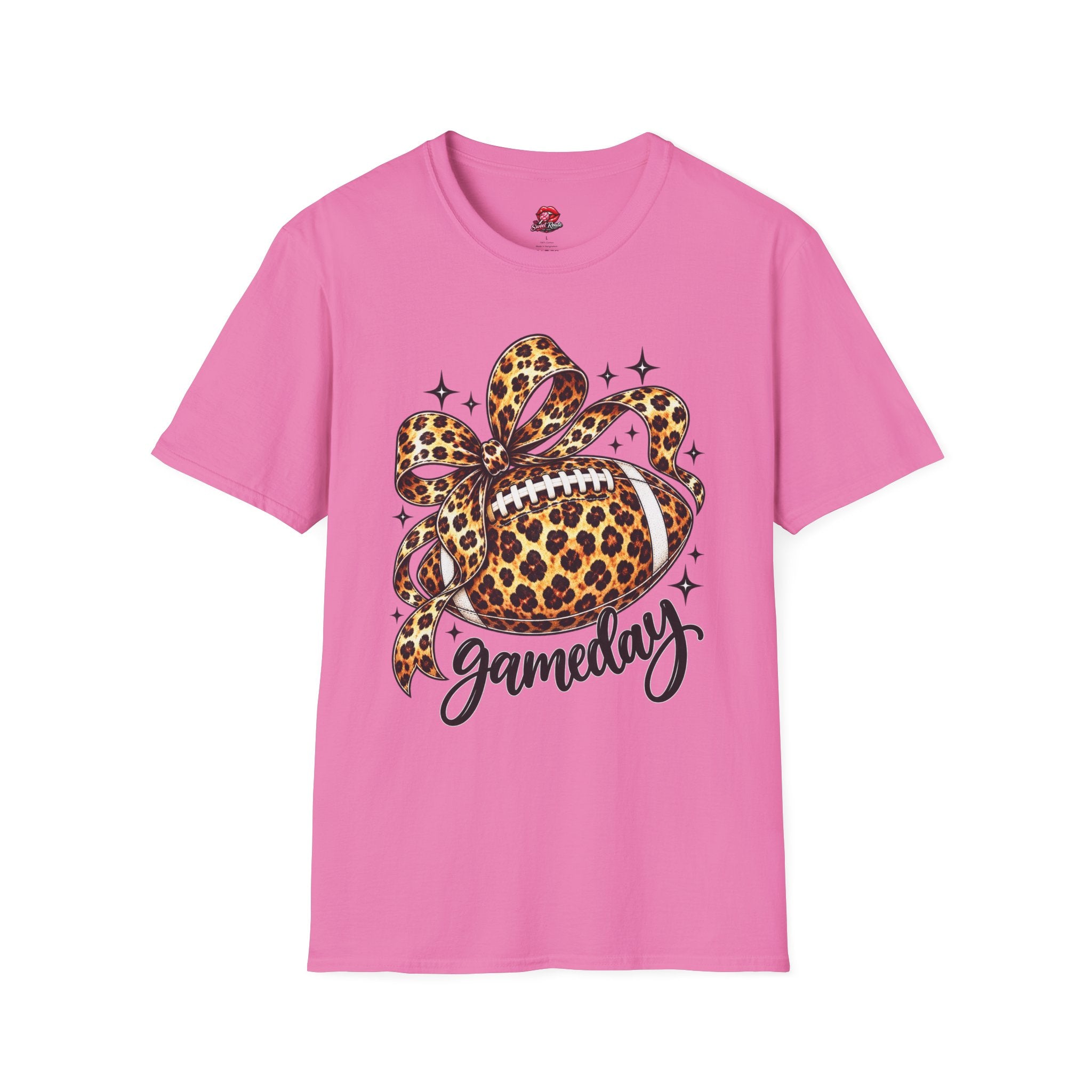 Leopard Print Football Gameday T-Shirt