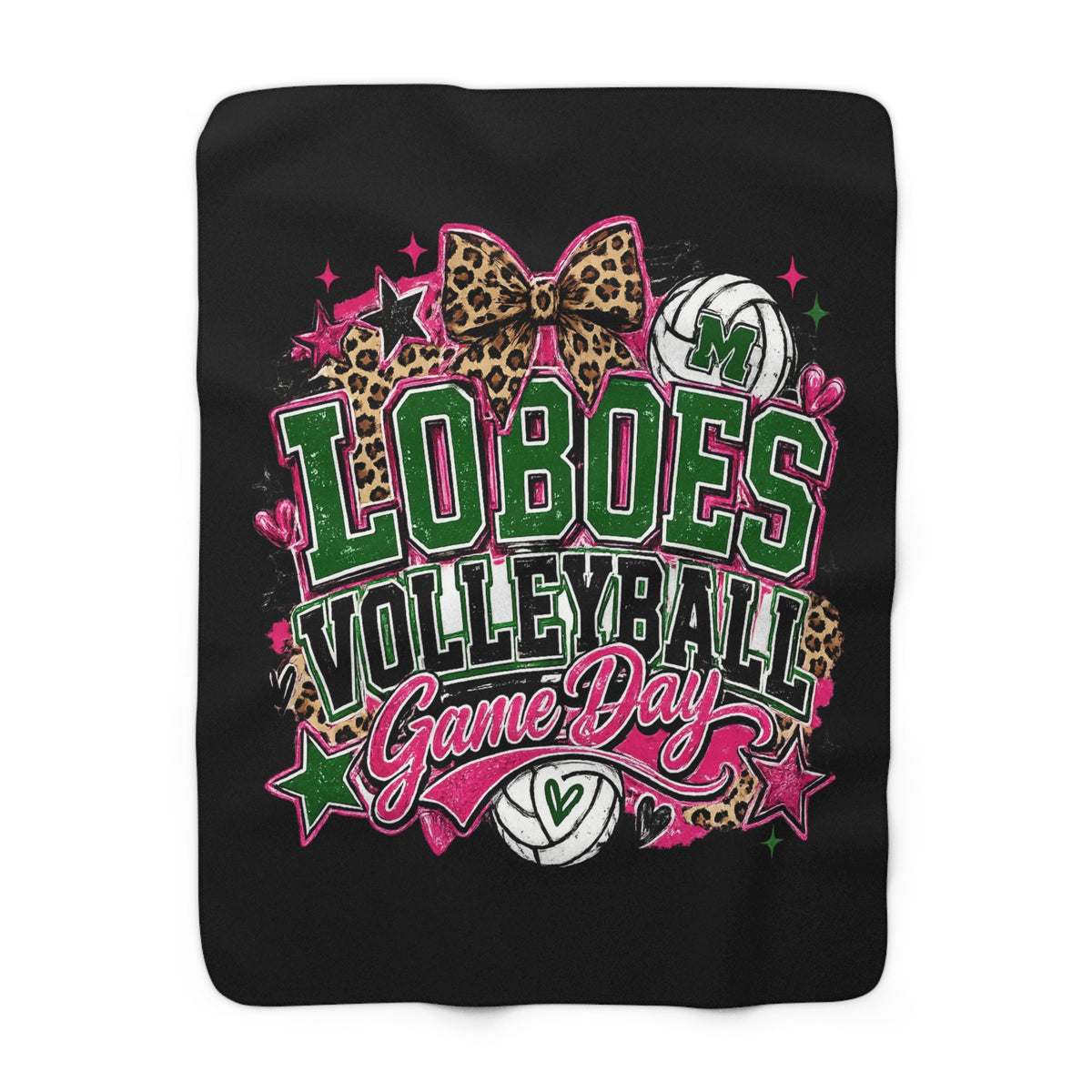 Loboes Volleyball Sherpa Blanket