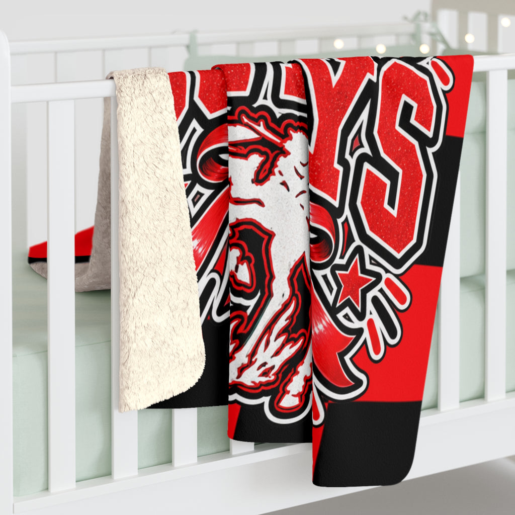 Grandfalls Royalty Cowboys Sherpa Fleece Blanket