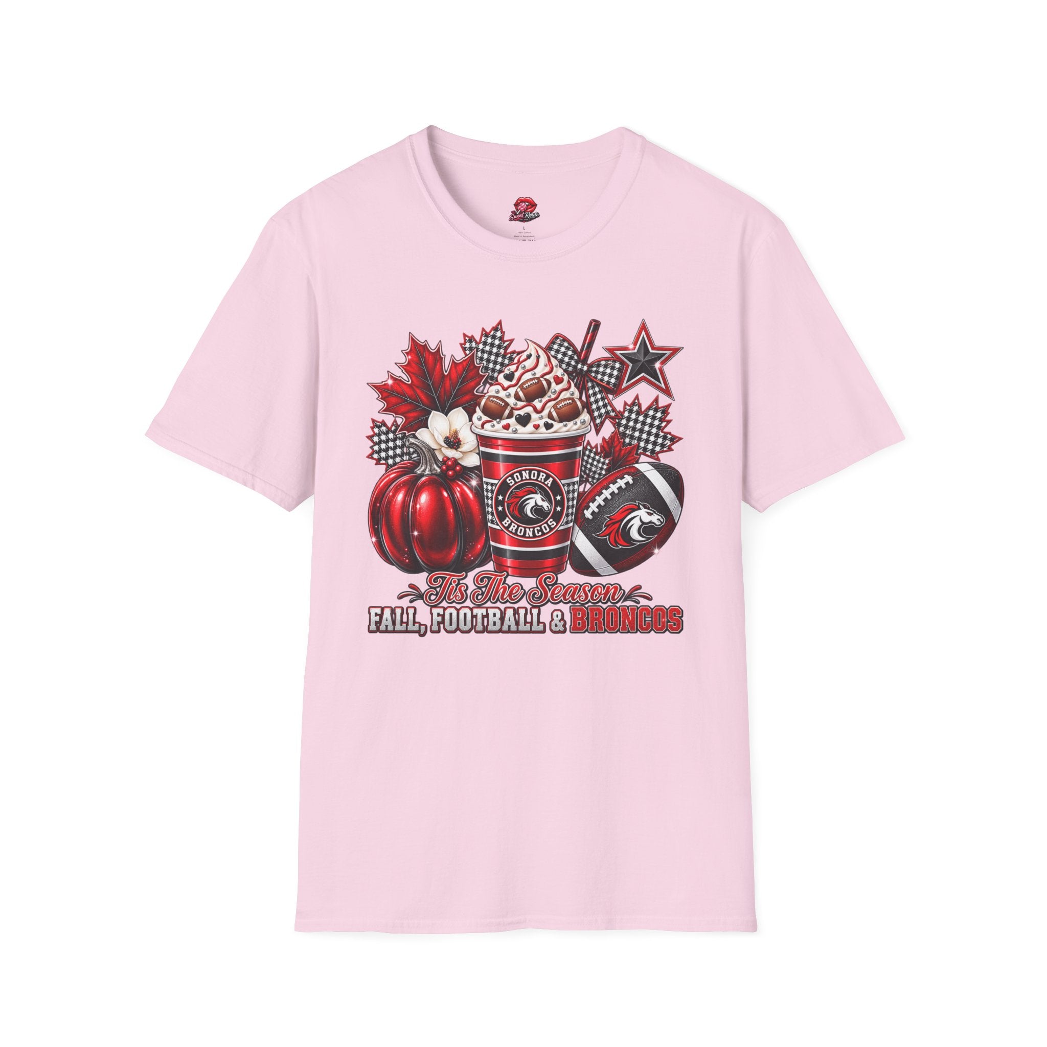 Sonora Broncos Football Season Fall Graphic T-Shirt