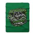 Monahans Loboes Track Sherpa Fleece Blanket