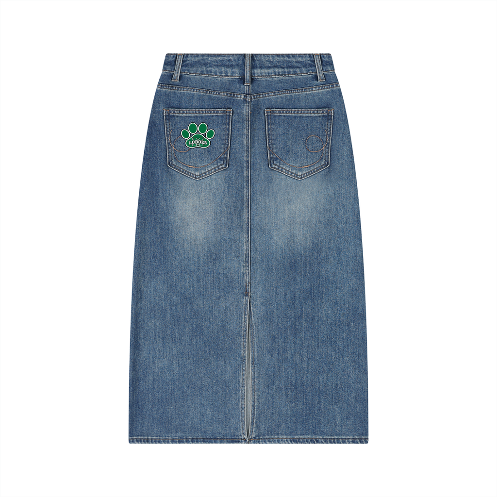 Women’s Loboes Vintage Wash Denim Skirt