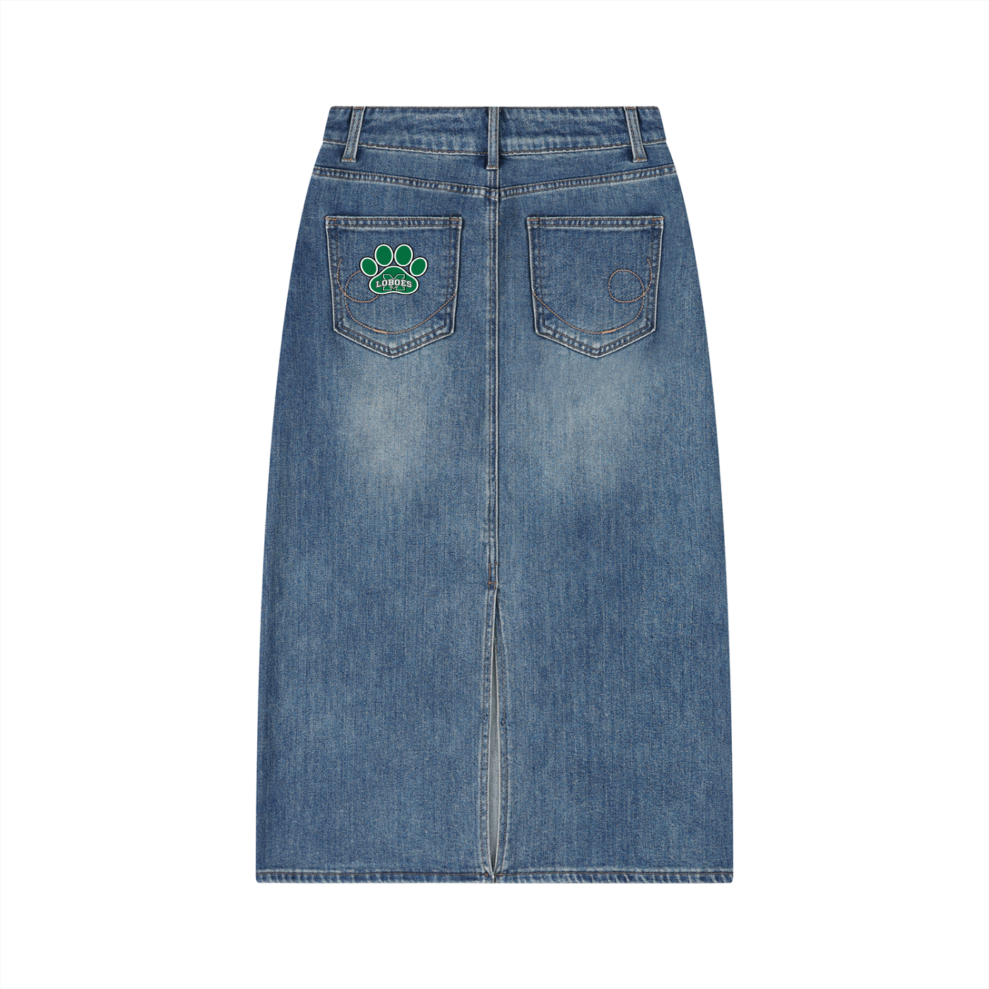 Women’s Loboes Vintage Wash Denim Skirt