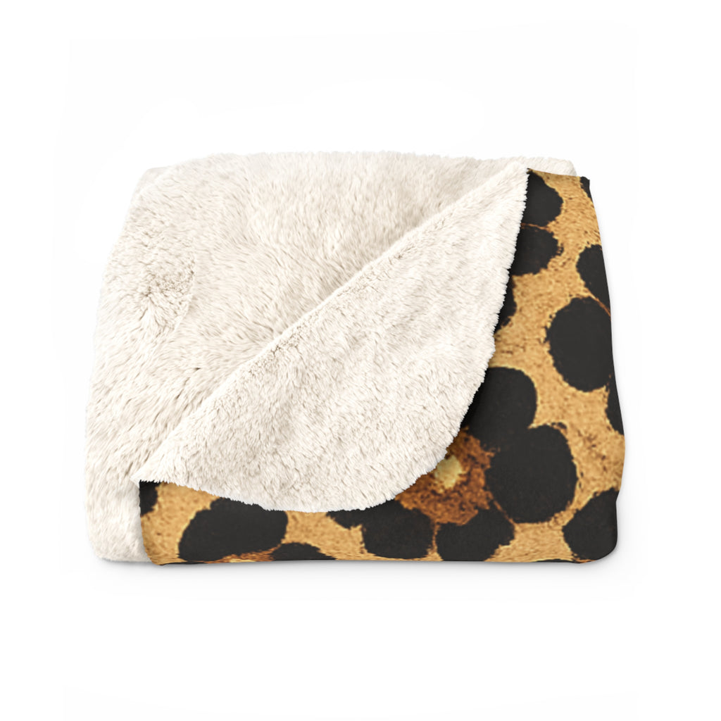 Loboes Sherpa Fleece Blanket – Leopard Print