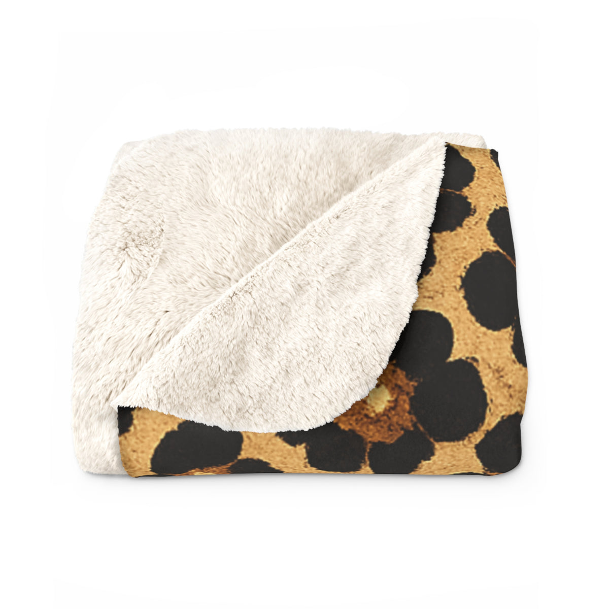 Loboes Sherpa Fleece Blanket – Leopard Print