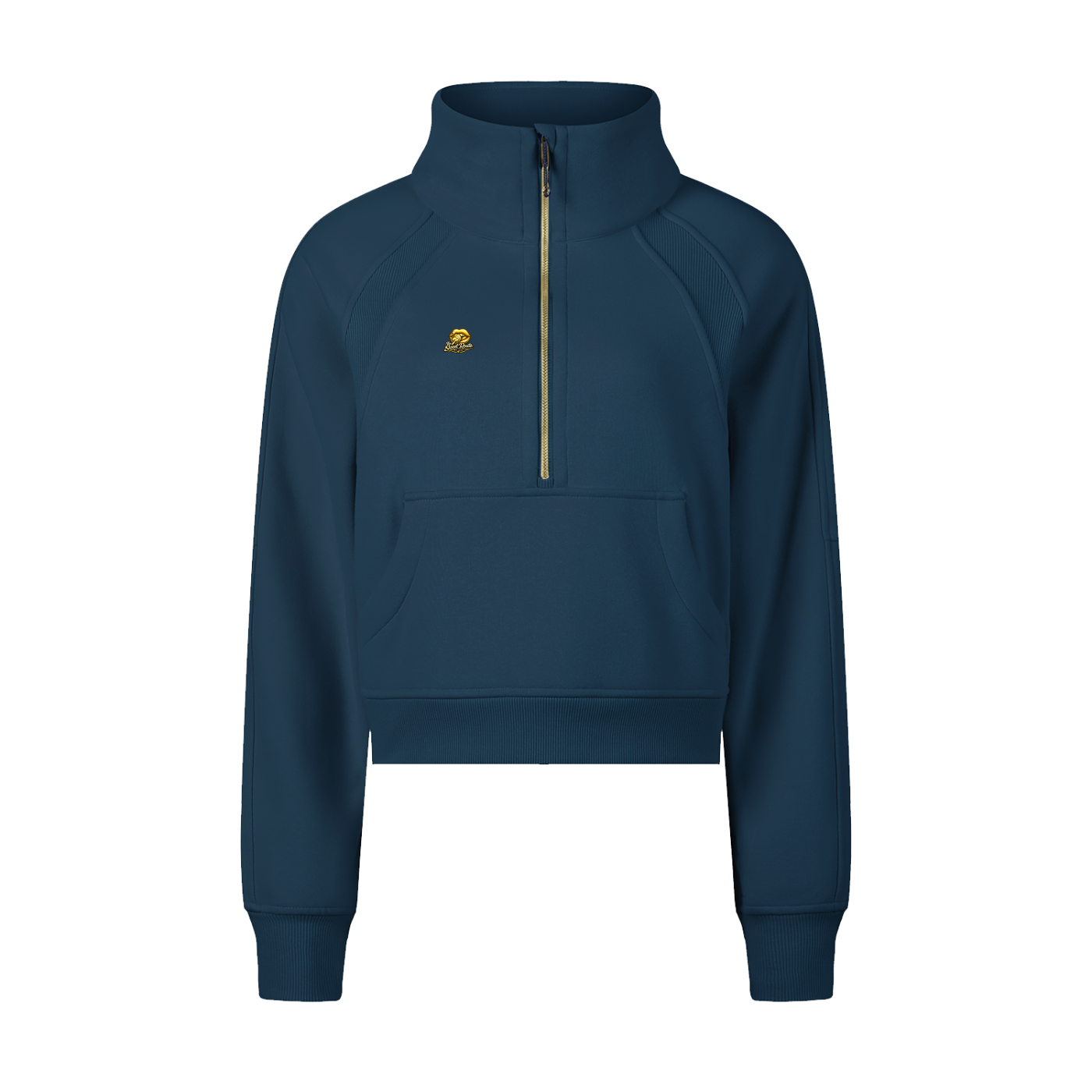Sweet Route Cropped Half-Zip Sweatshirt