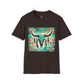 Turquoise Aztec Longhorn T-Shirt