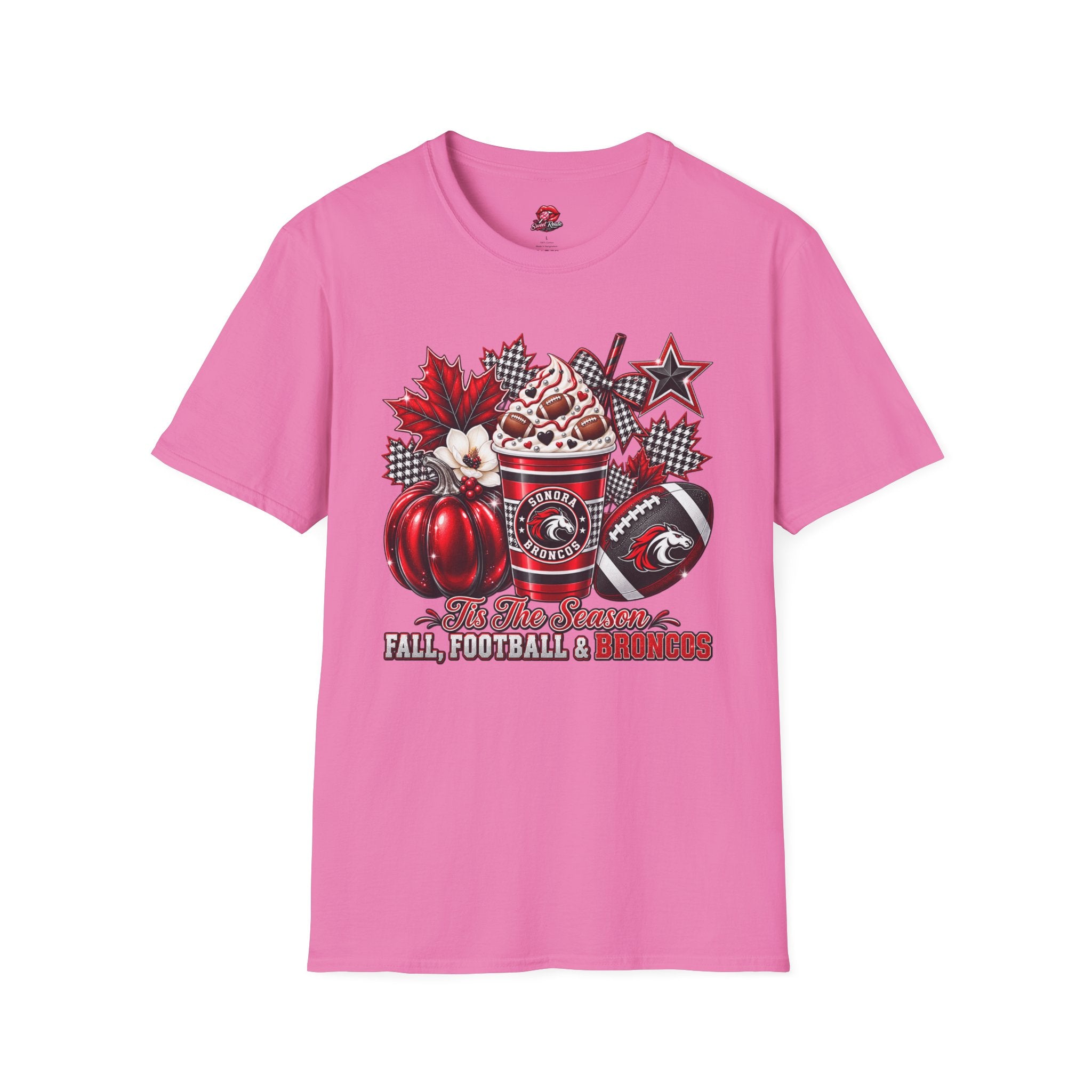 Sonora Broncos Football Season Fall Graphic T-Shirt