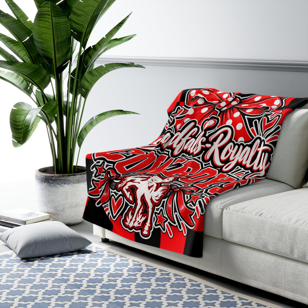 Grandfalls Royalty Cowboys Sherpa Fleece Blanket